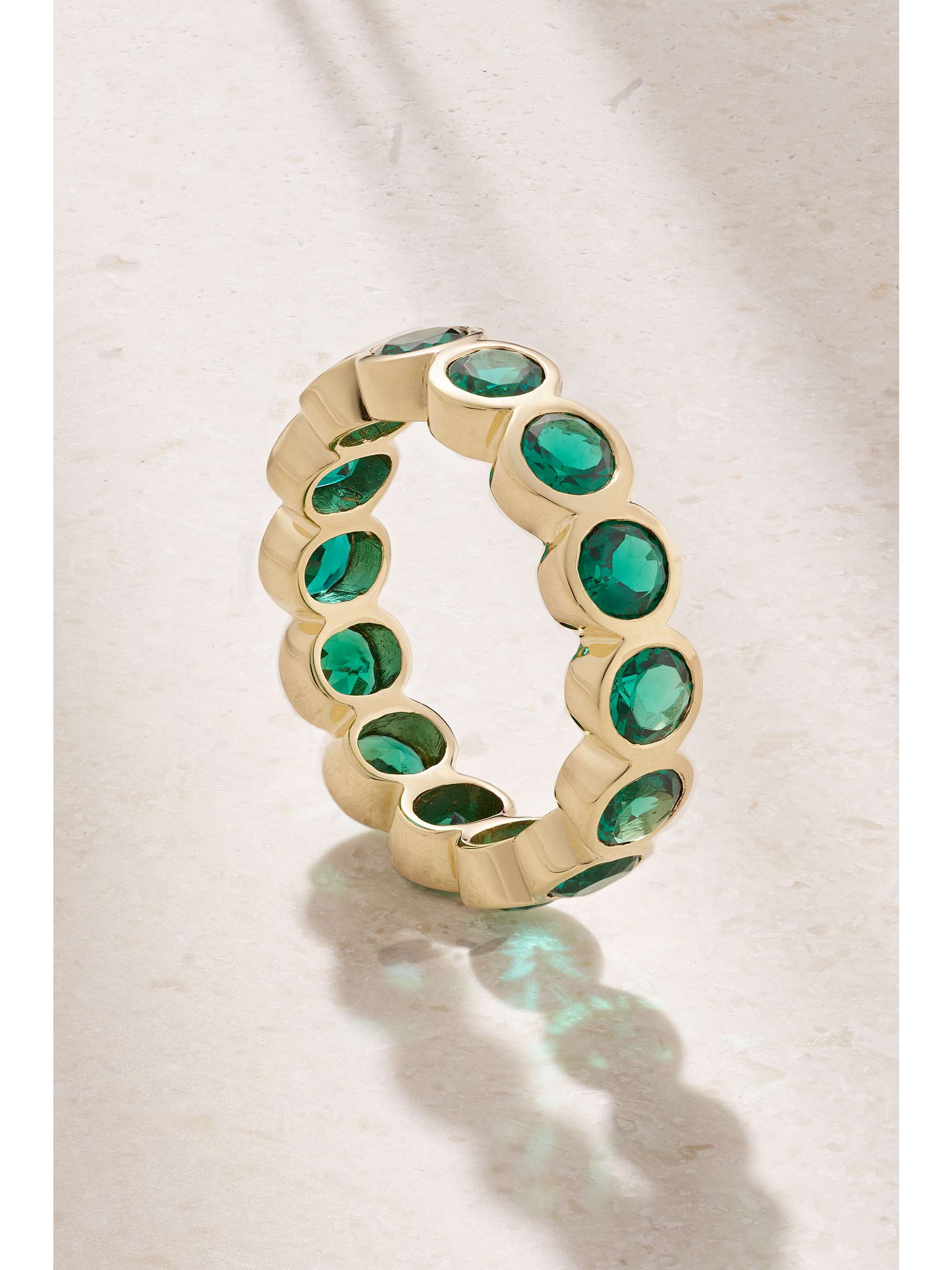 42 SUNS 14-karat gold laboratory-grown emerald ring | NET-A-PORTER