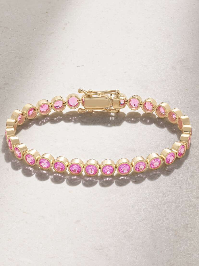 42 SUNS 14-karat Gold Laboratory-grown Sapphire Bracelet