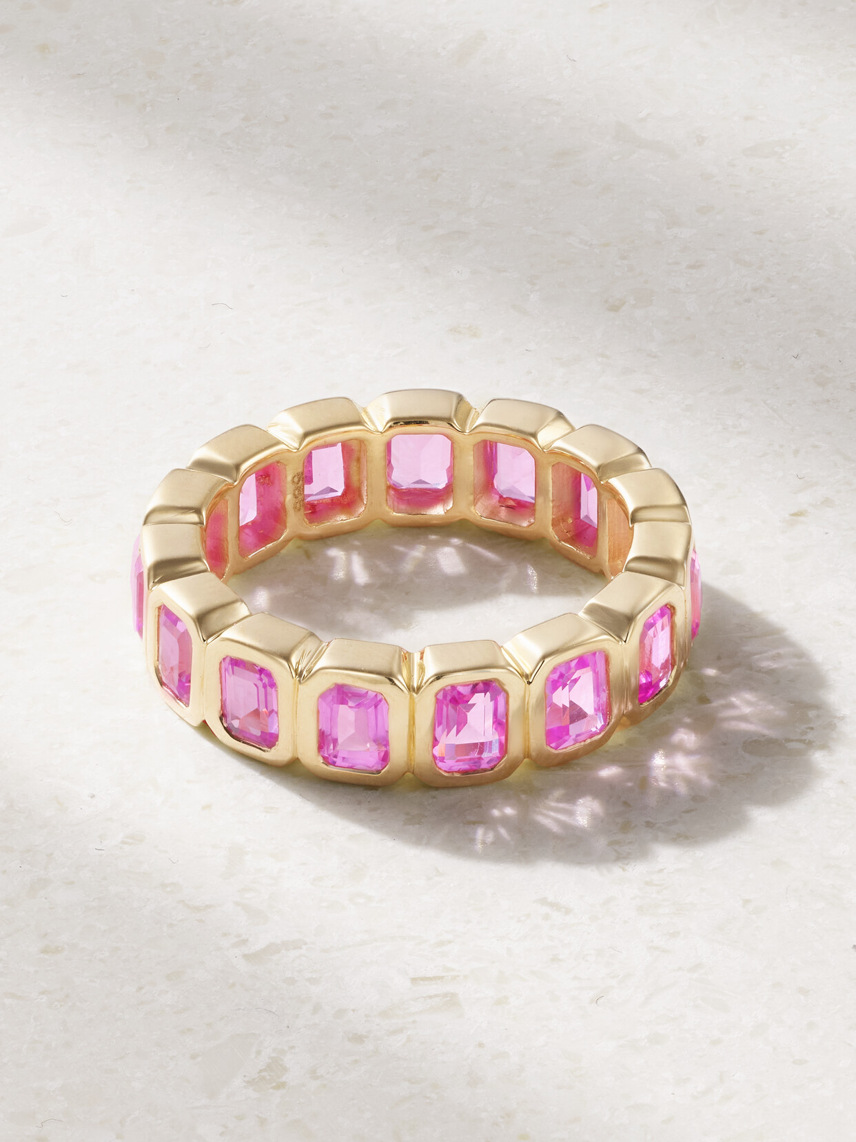 42 SUNS - 14-karat Gold Laboratory-grown Sapphire Ring - Pink