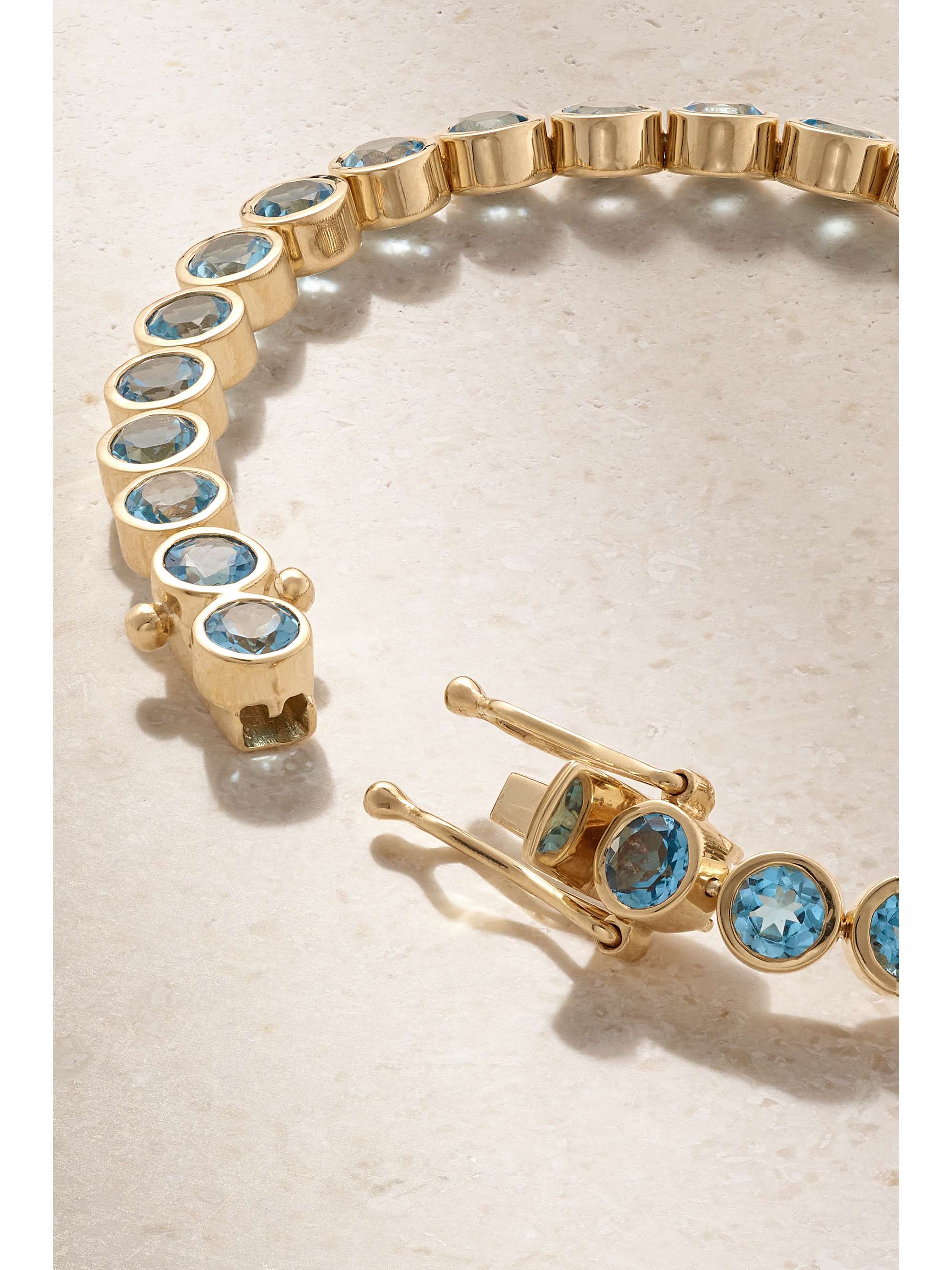 42 SUNS 14-karat gold topaz bracelet