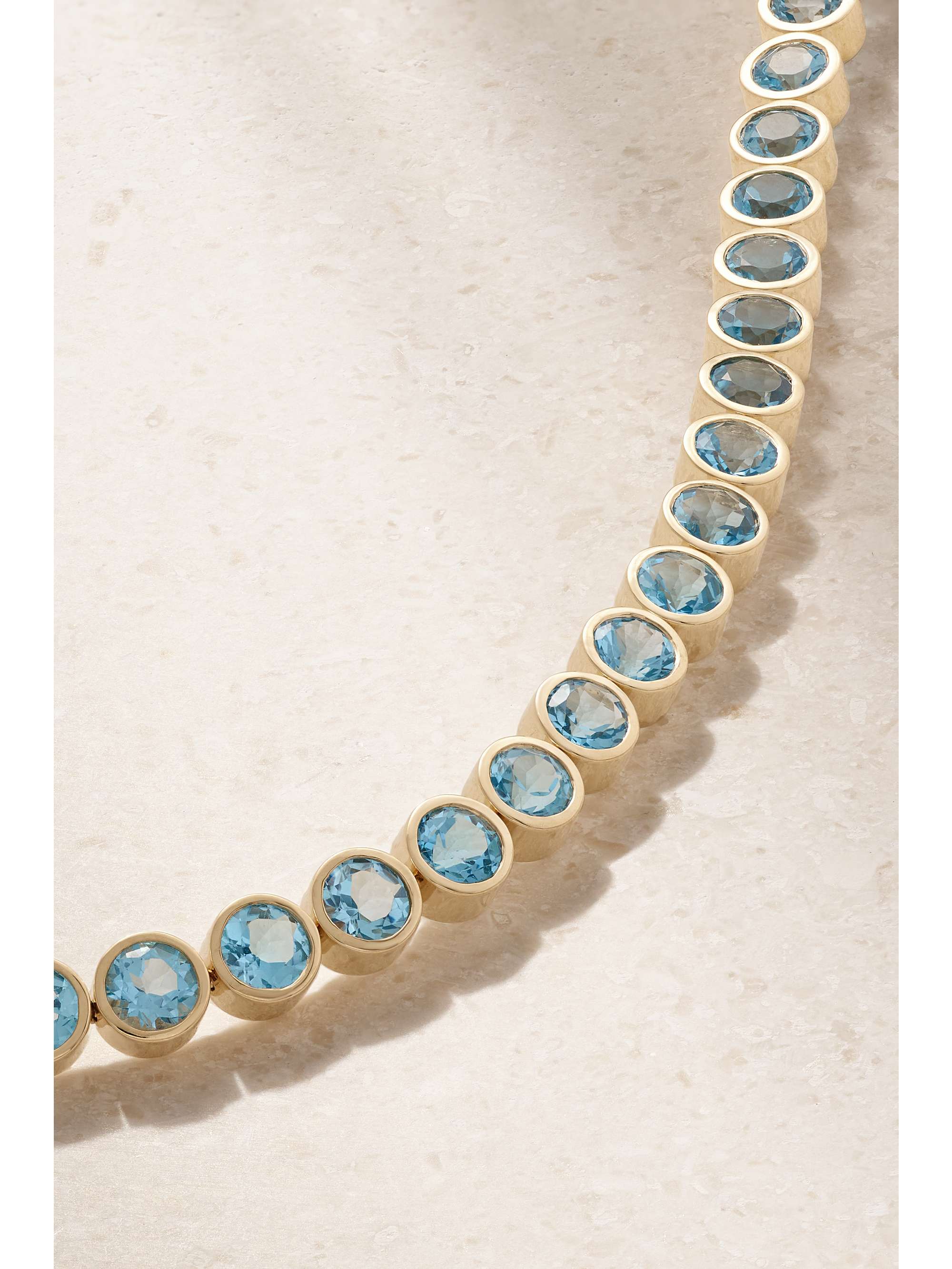 42 SUNS 14-karat gold topaz bracelet