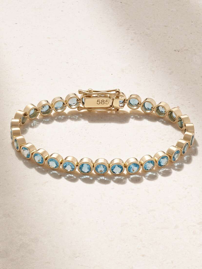 42 SUNS 14-karat Gold Topaz Bracelet