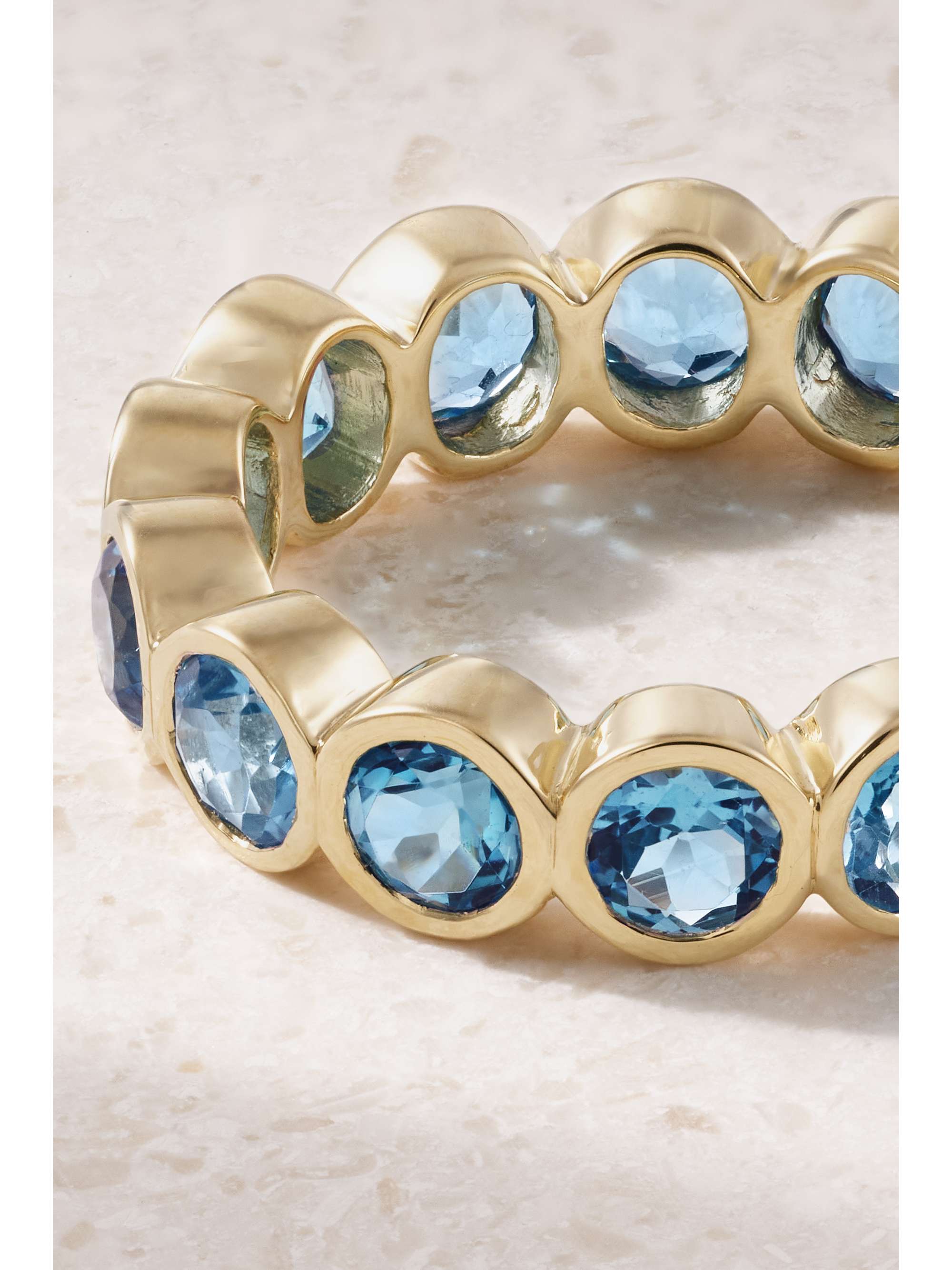 42 SUNS 14-karat gold topaz ring