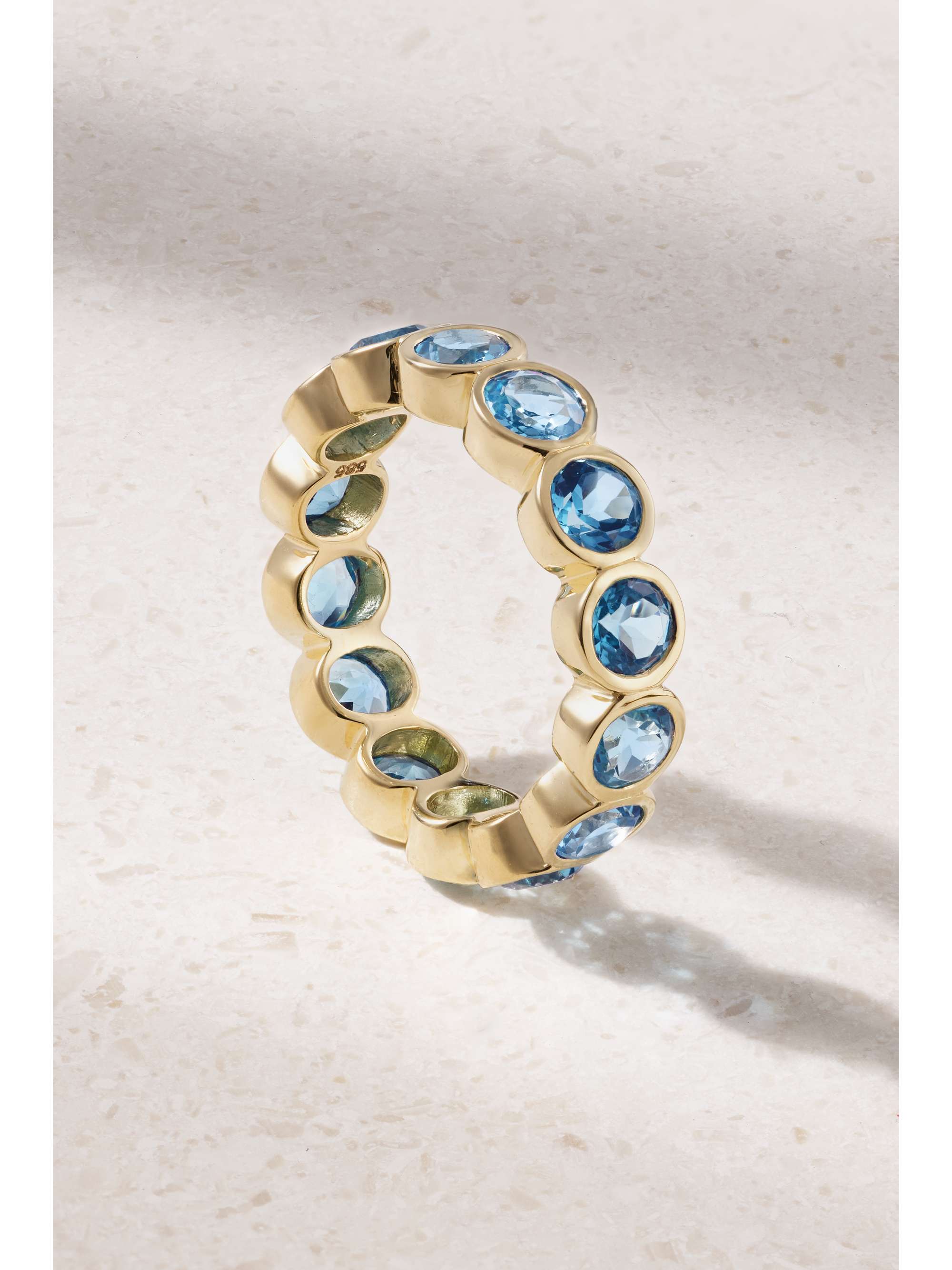 42 SUNS 14-karat gold topaz ring