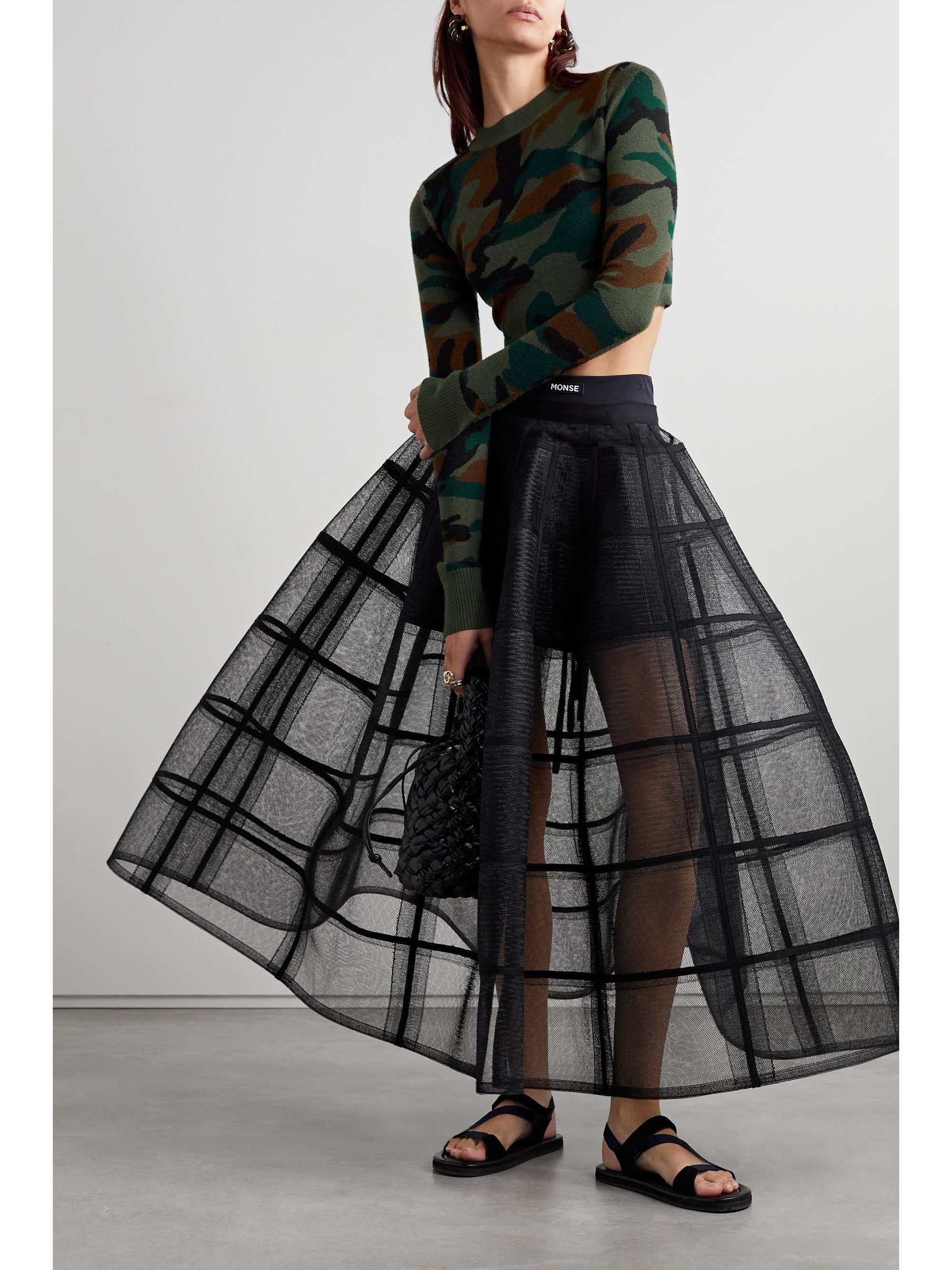 Camouflage and deals lace skirt
