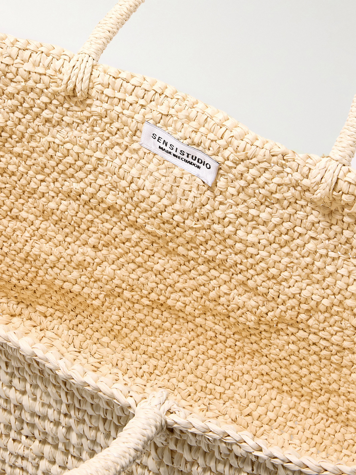 Sensi Studio Canasta Straw Tote In Neutrals
