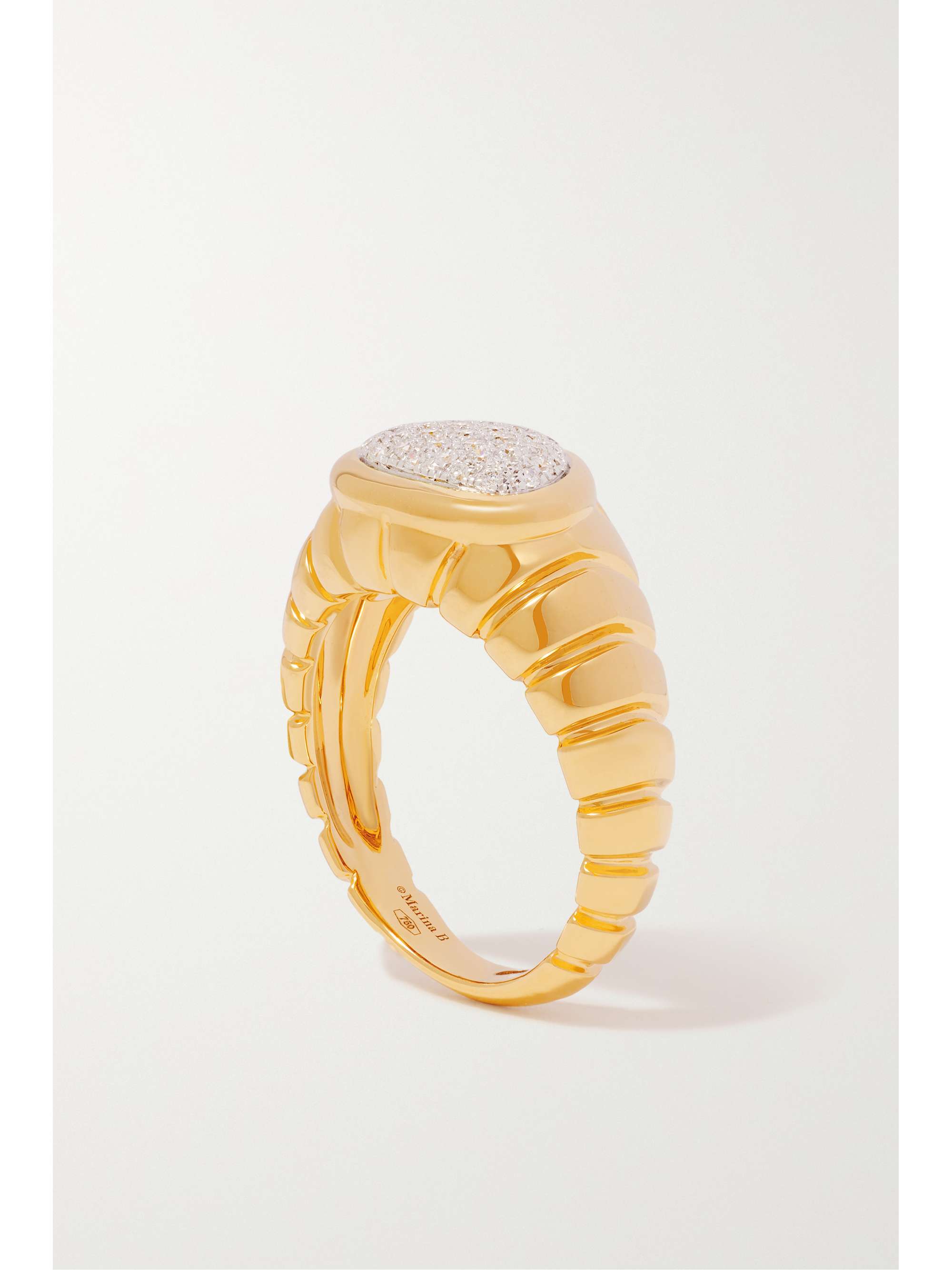MARINA B Timo 18-karat gold diamond ring