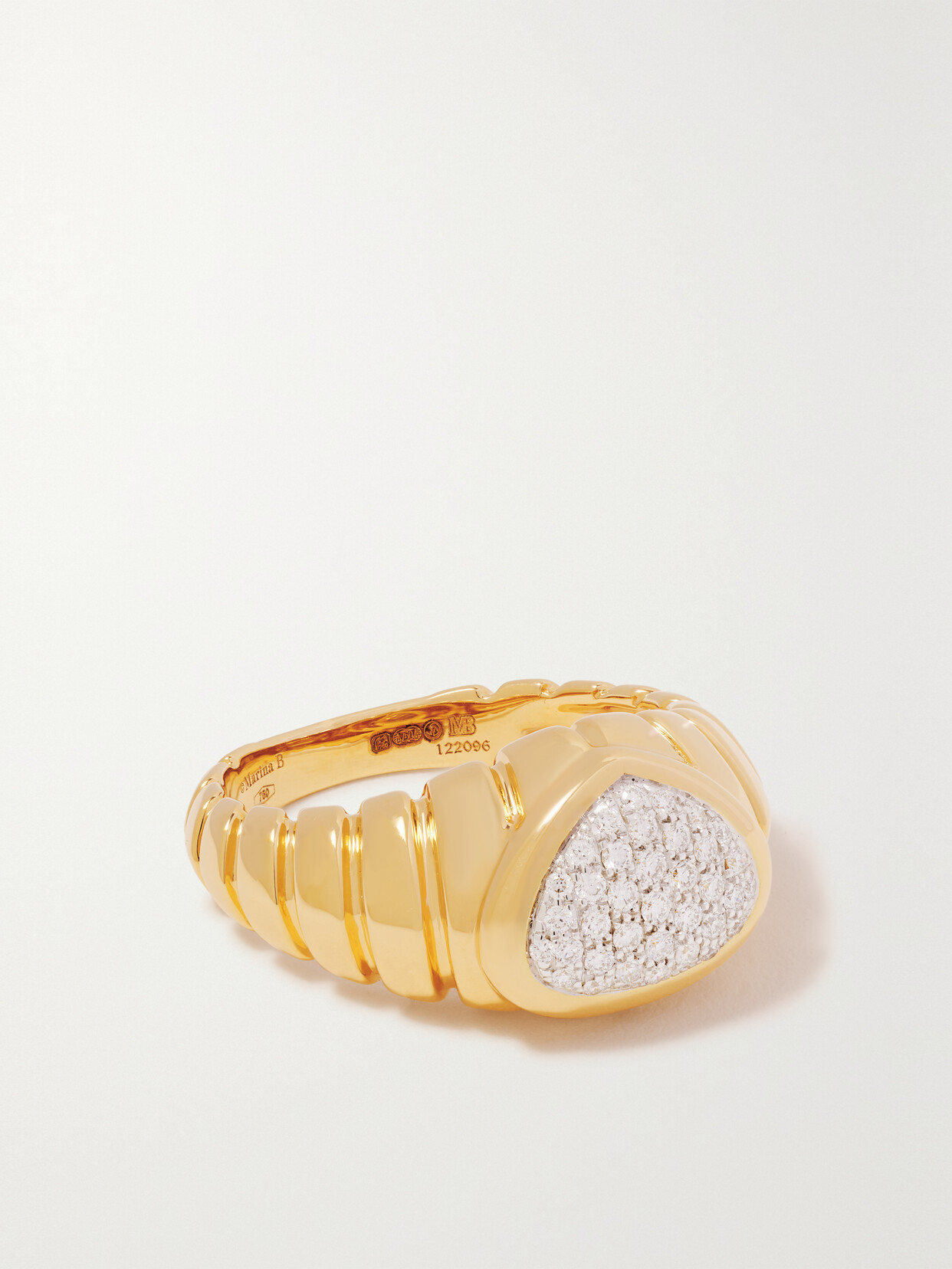 Marina B - Timo 18-karat Gold Diamond Ring - 7