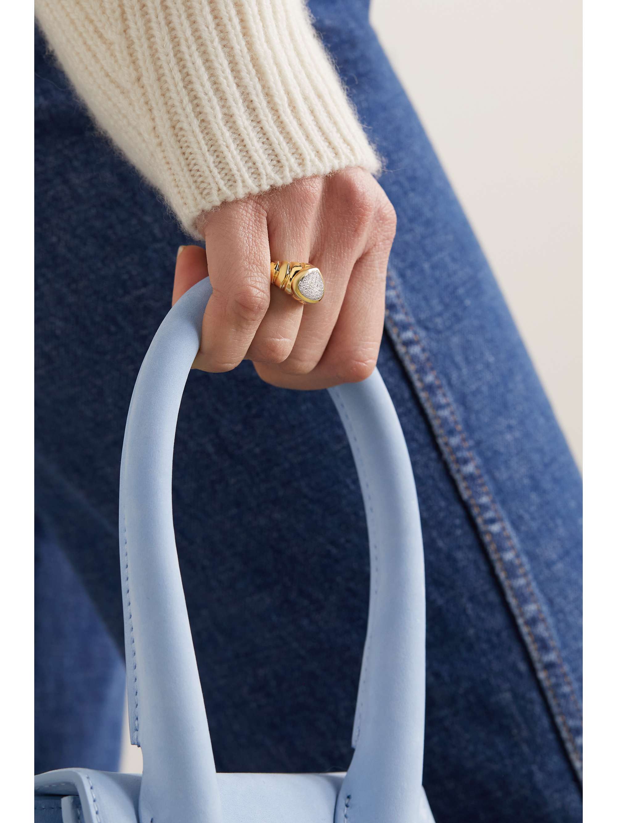 MARINA B Timo 18-karat gold diamond ring