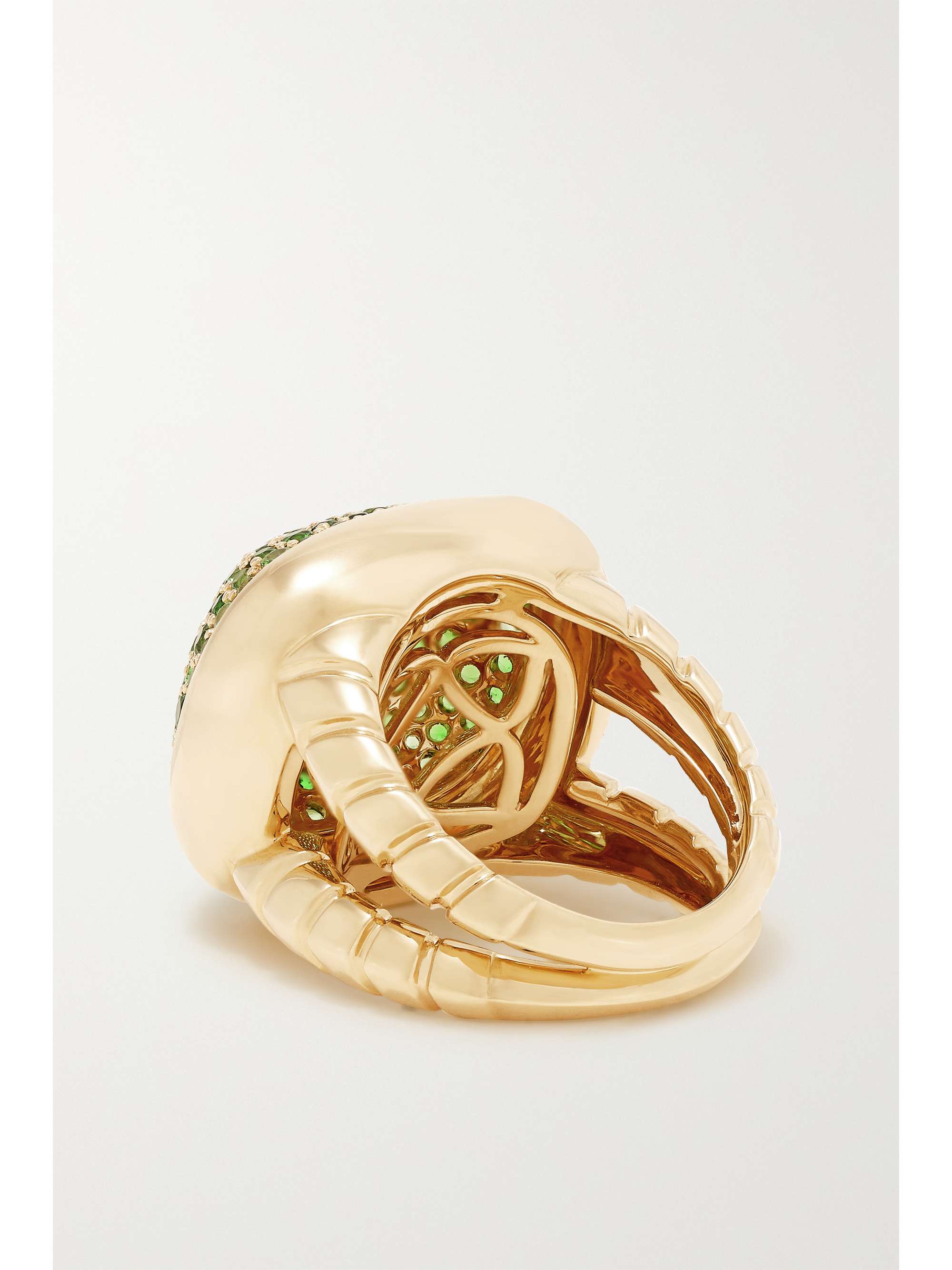 MARINA B Tigella 18-karat gold, tsavorite and diamond ring