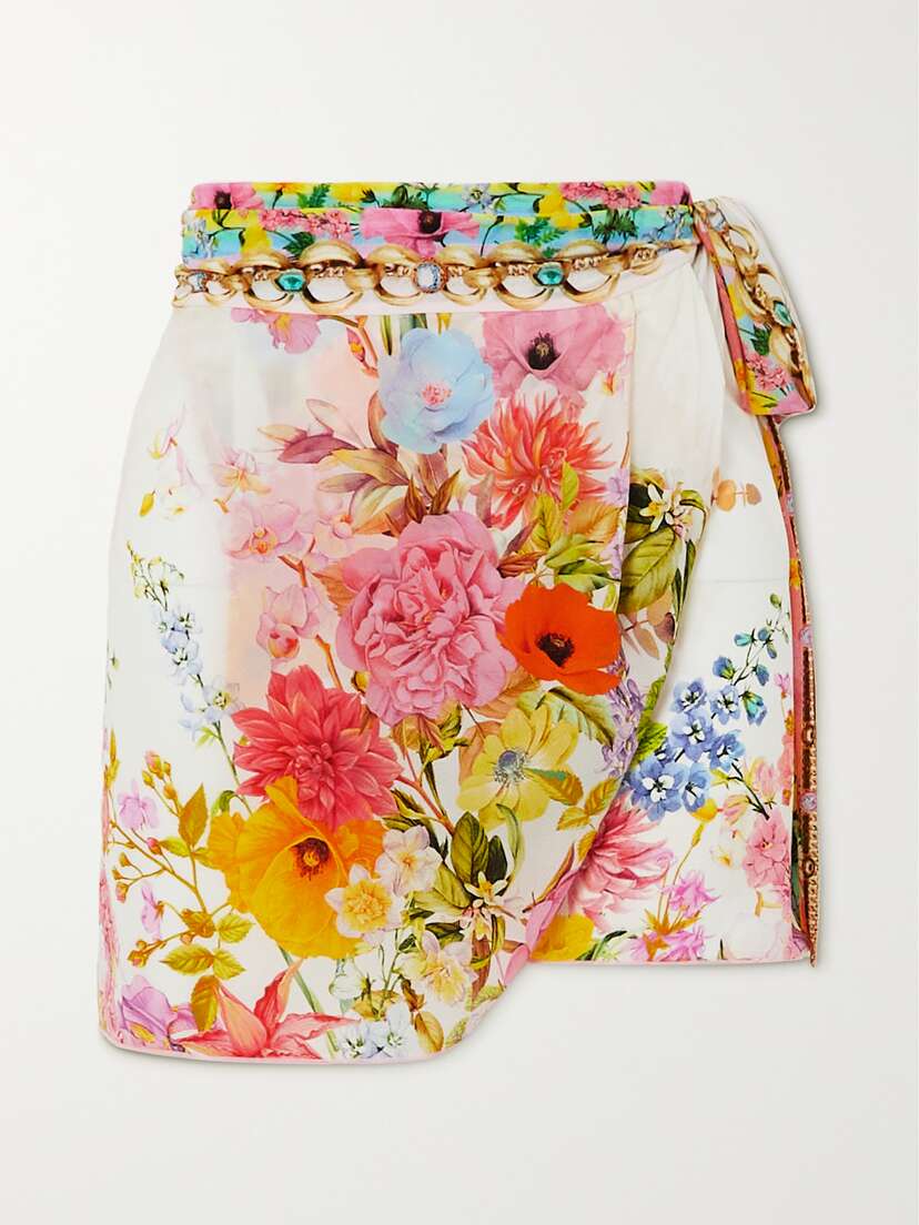 Camilla Floral-print Voile Pareo