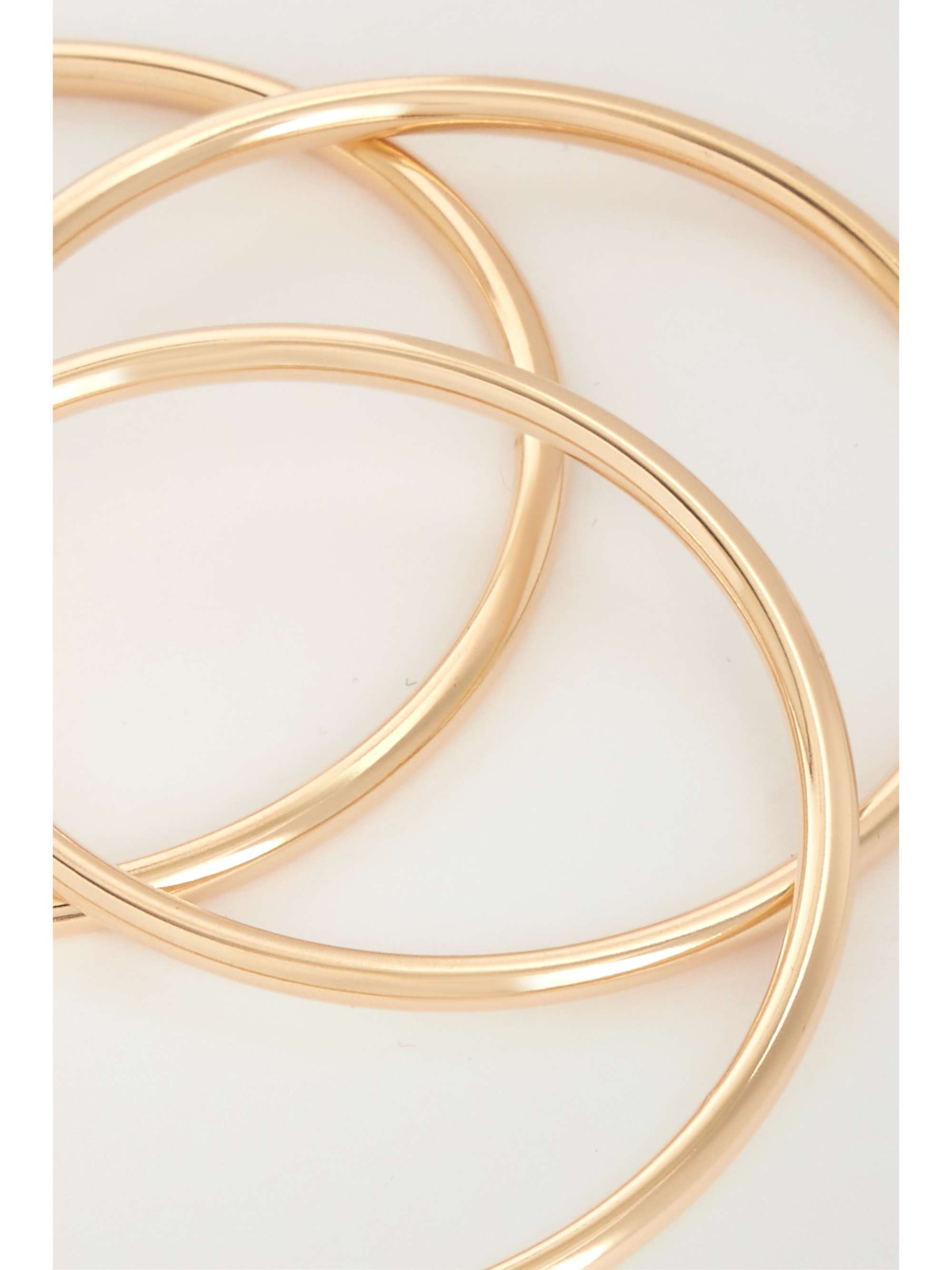 JENNIFER FISHER Classic Cylinder set of three gold-plated bangles