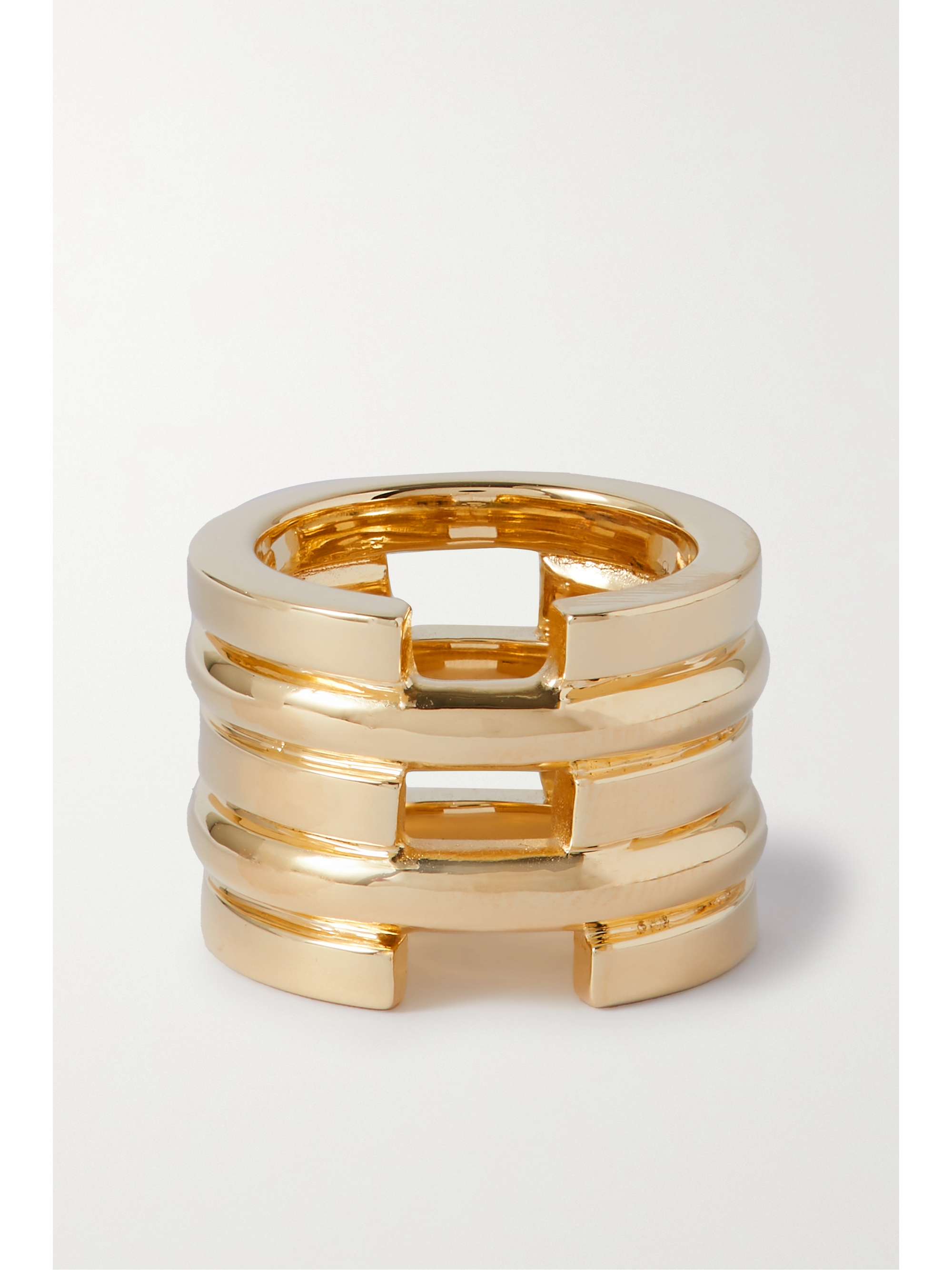 JENNIFER FISHER Multi Stack gold-tone ring
