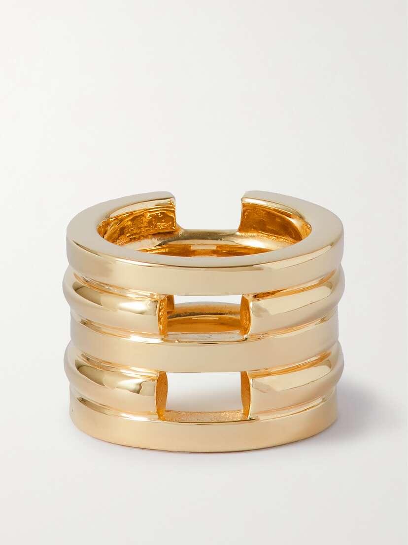 Jennifer Fisher Multi Stack Gold-tone Ring