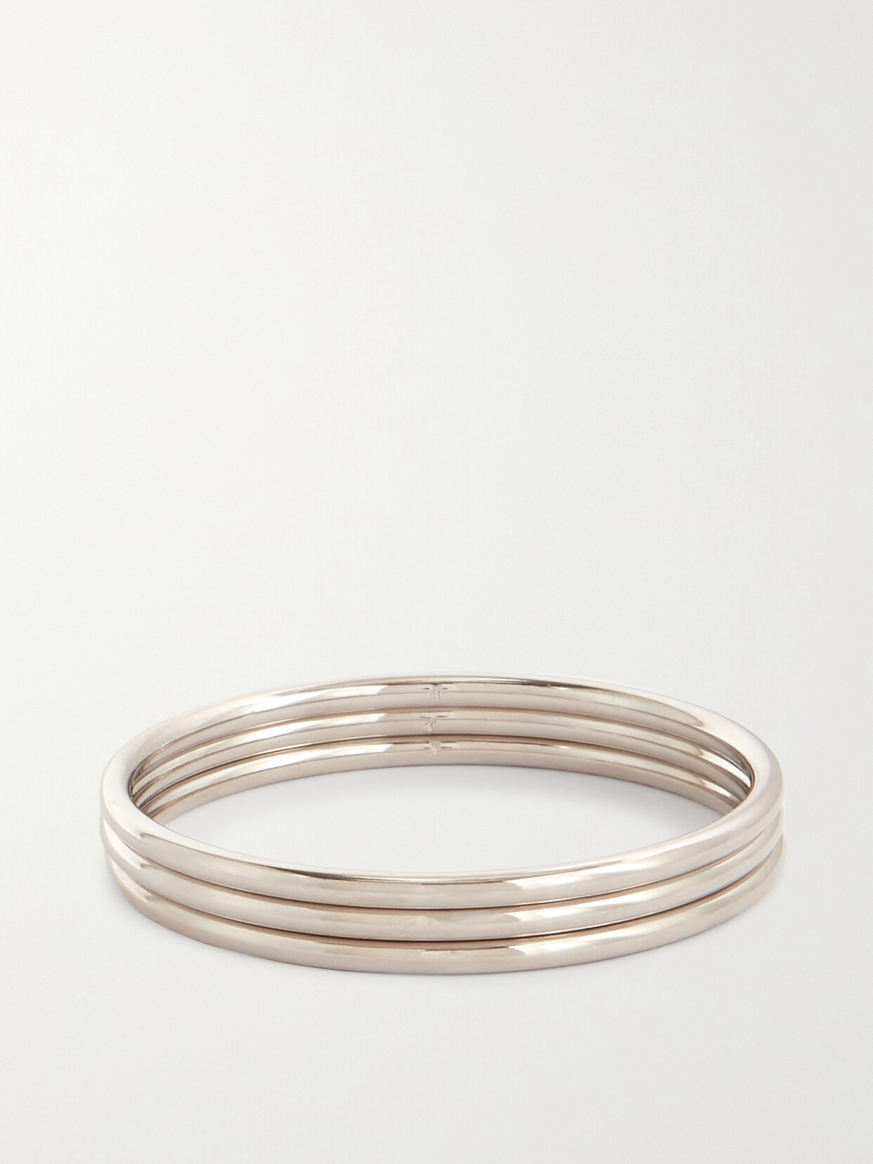 Jennifer Fisher - Classic Cylinder Set Of Three Silver-plated Bangles - one size