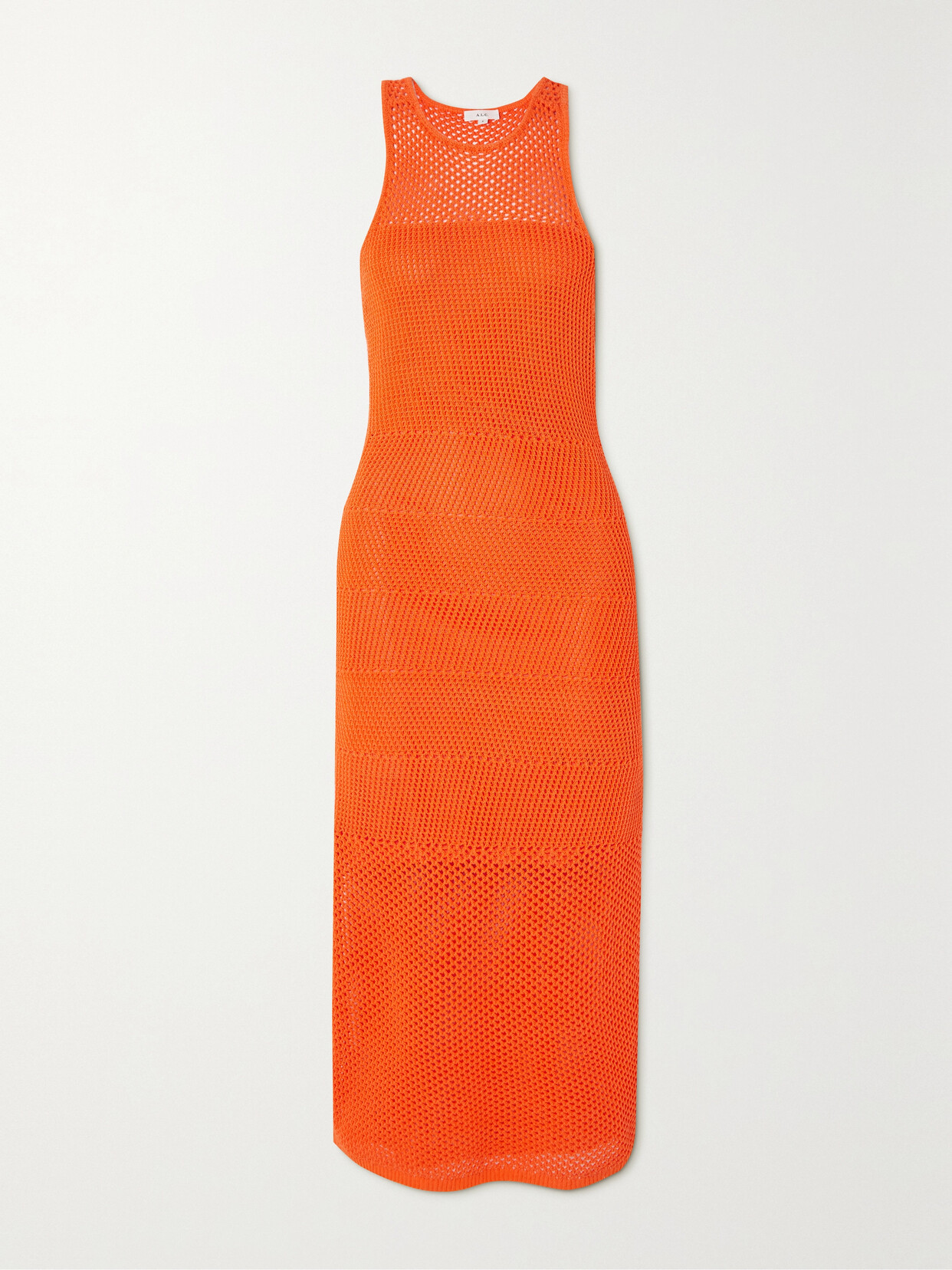 A.L.C. - Roland Crocheted Cotton Midi Dress - Orange