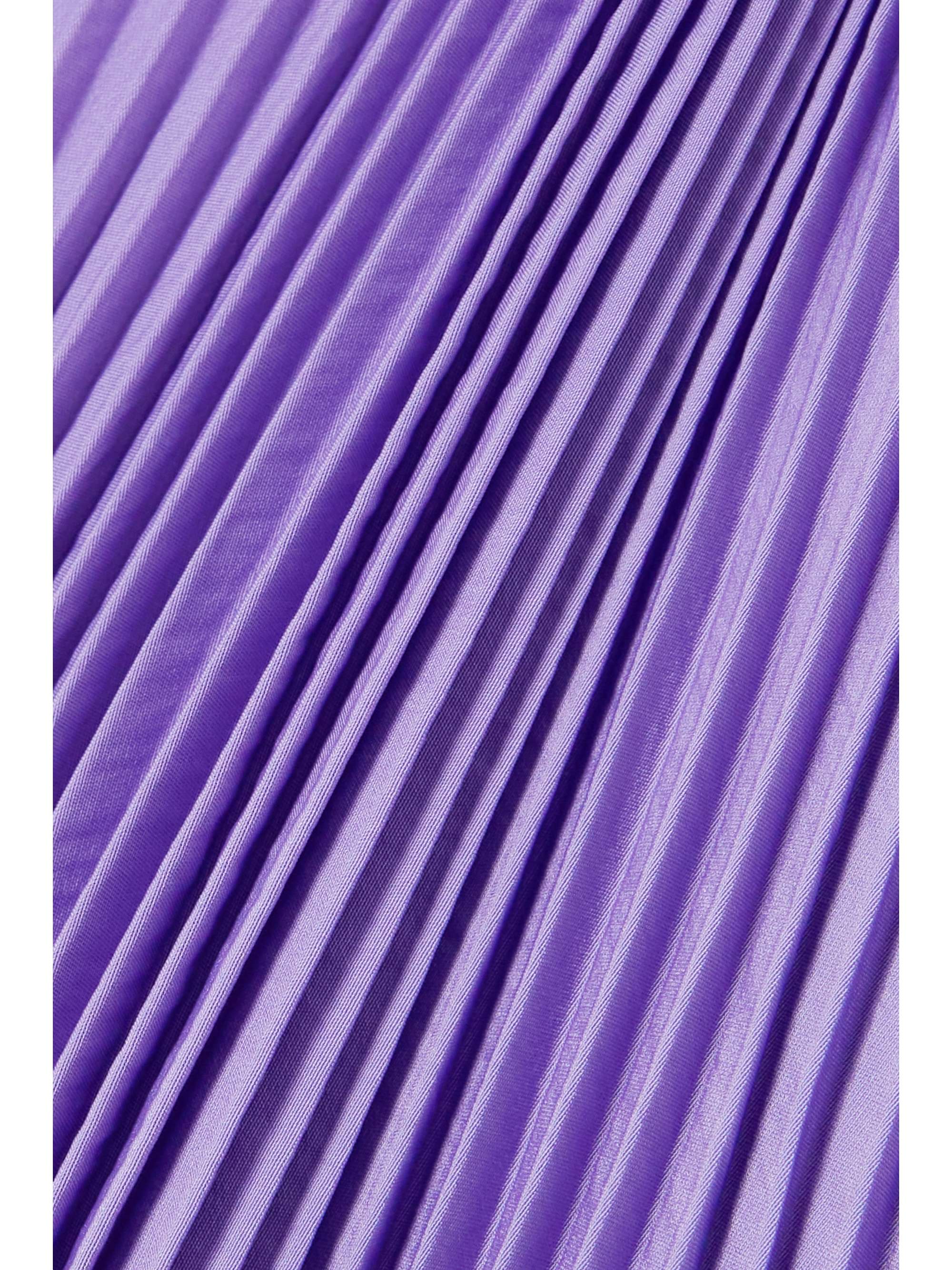 A.L.C. Moira cutout plissé duchesse-satin maxi dress
