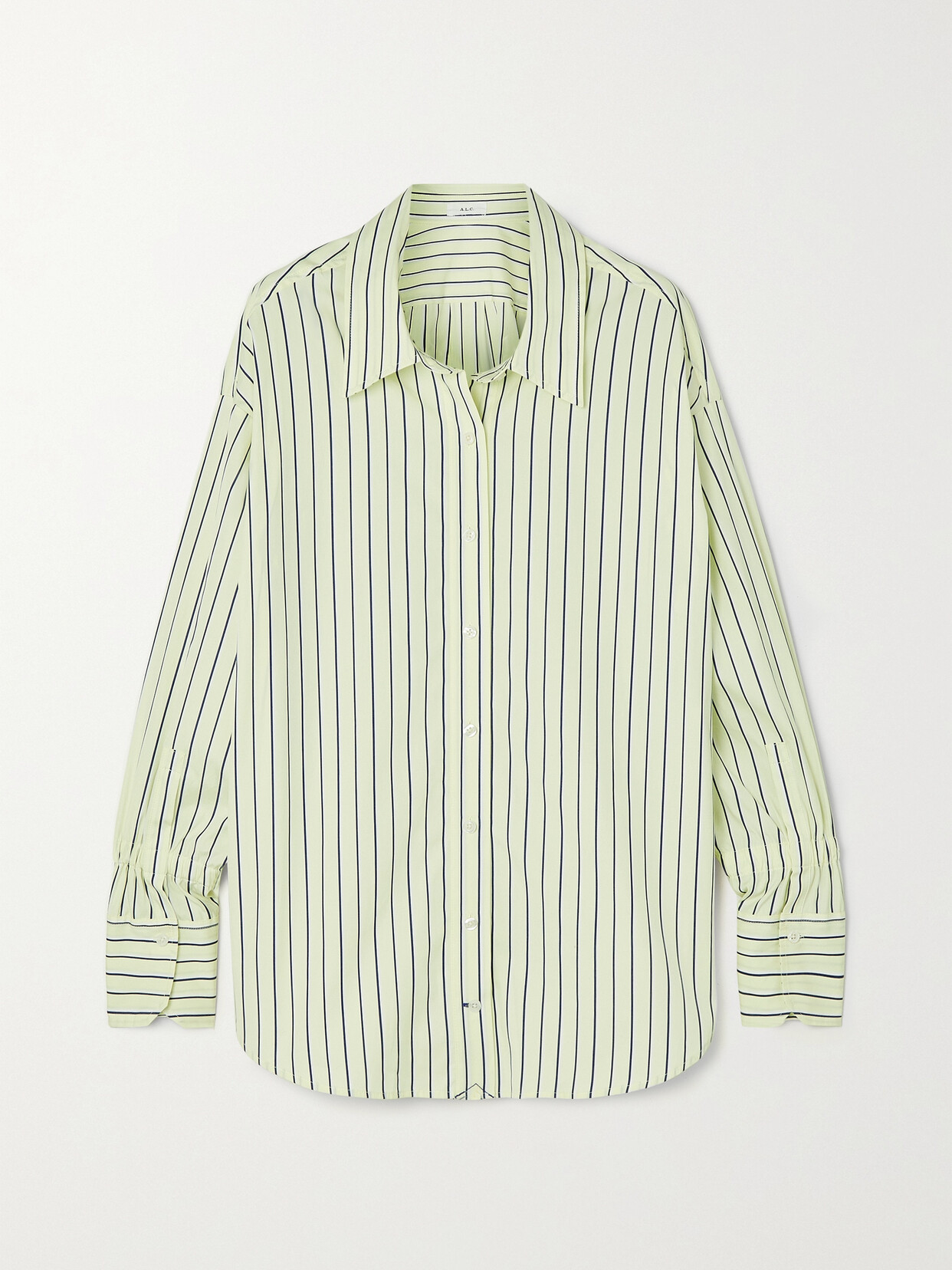 A.L.C MONICA OVERSIZED STRIPED COTTON-POPLIN SHIRT