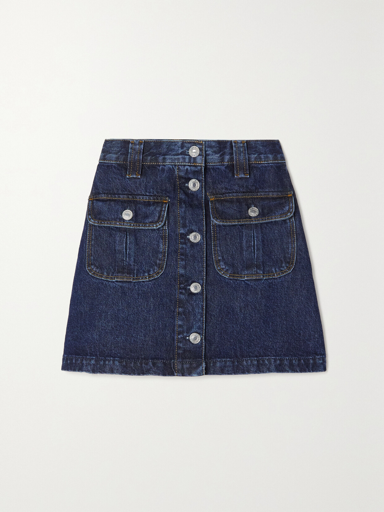 RE/DONE - 70s Denim Mini Skirt - Blue