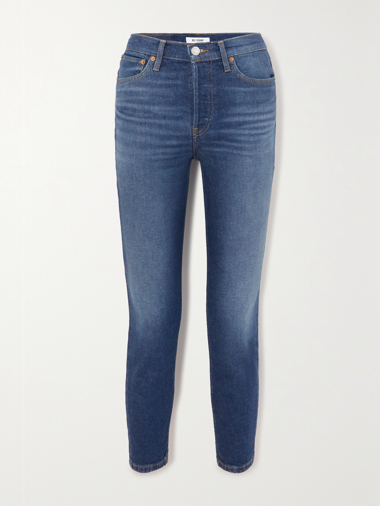 RE/DONE 90s High-rise Skinny Jeans - Blue
