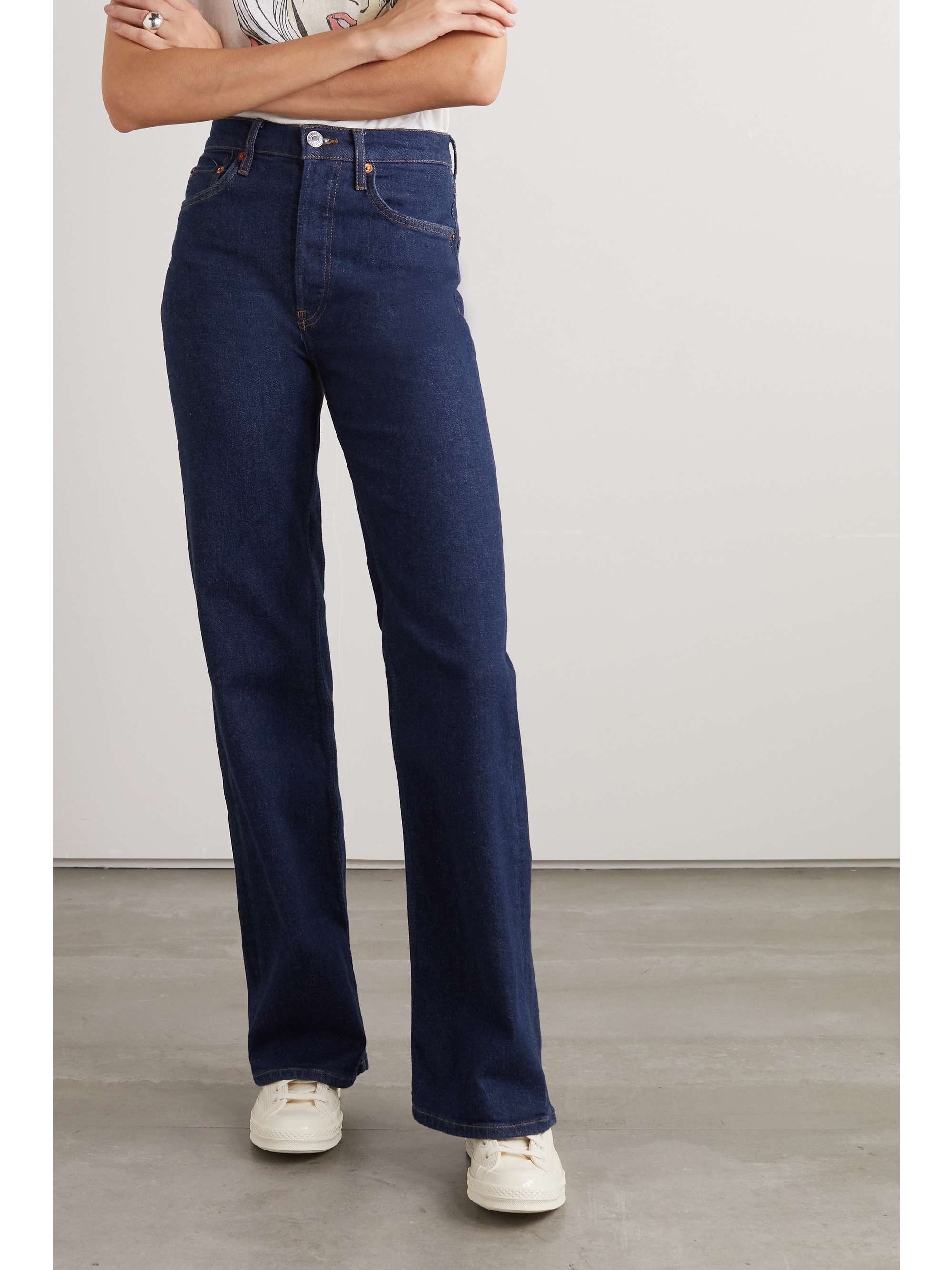 RE/DONE 70s high-rise wide-leg jeans