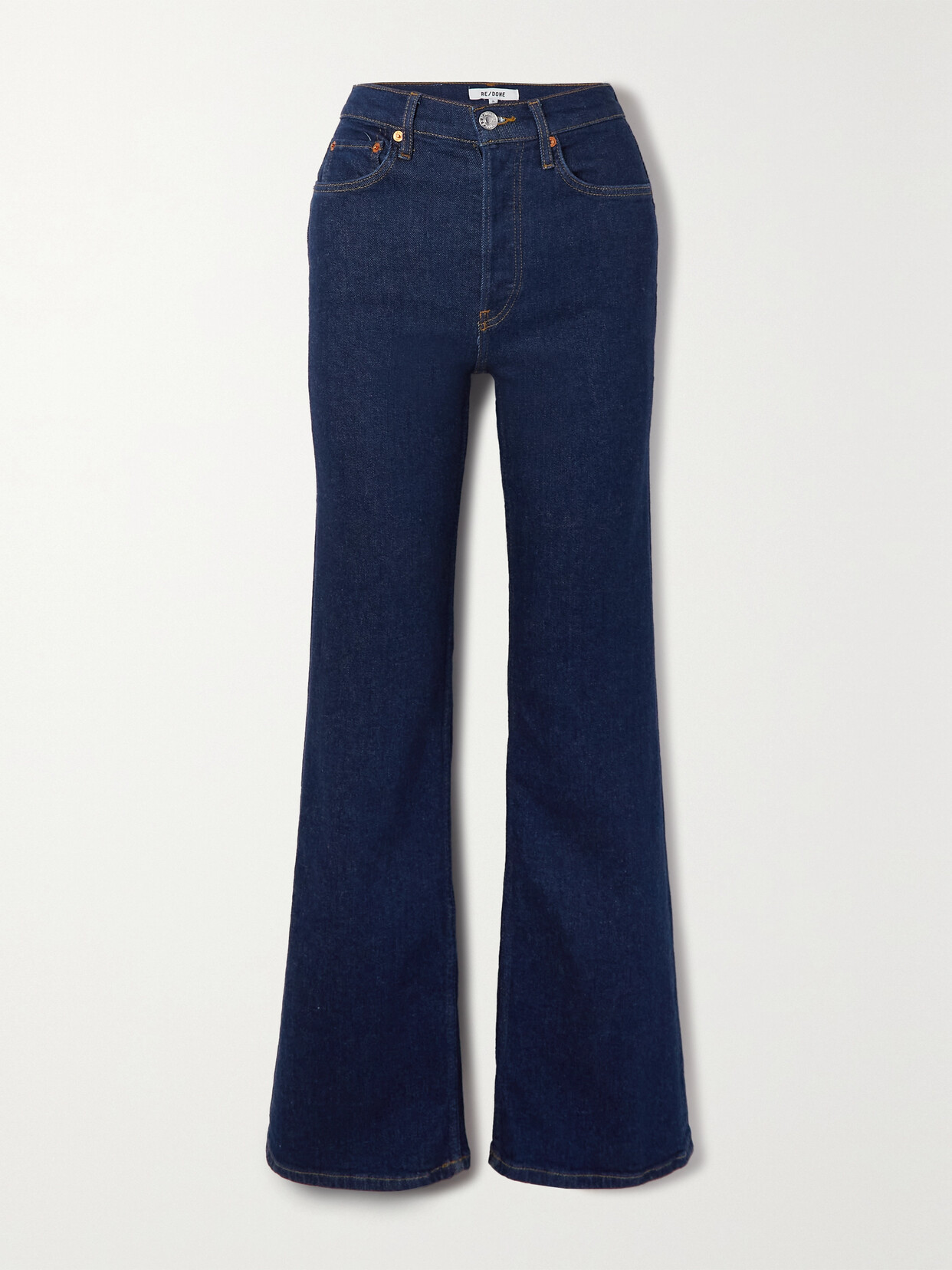 RE/DONE 70s High-rise Wide-leg Jeans - Blue