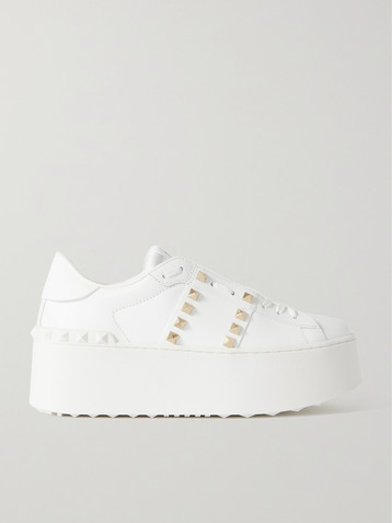 Valentino Garavani Valentino Garavani Rockstud Untitled leather platform sneakers