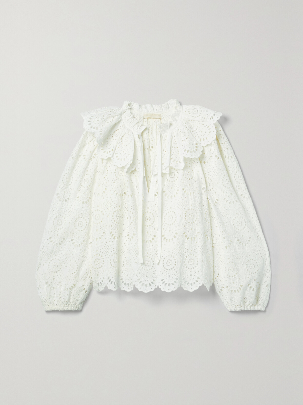 Ulla Johnson - Eula Ruffled Broderie Anglaise Cotton Blouse - White