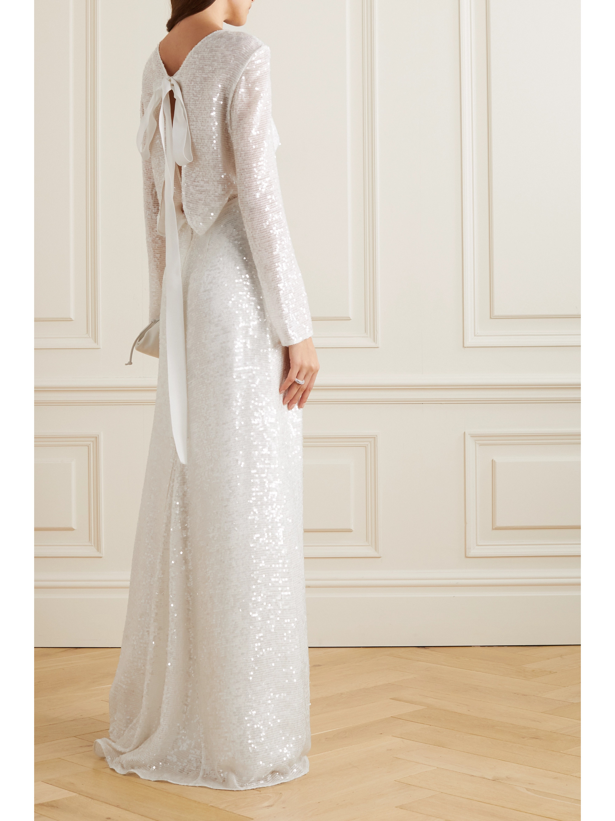 Erdem Yoanna sequined chiffon gown