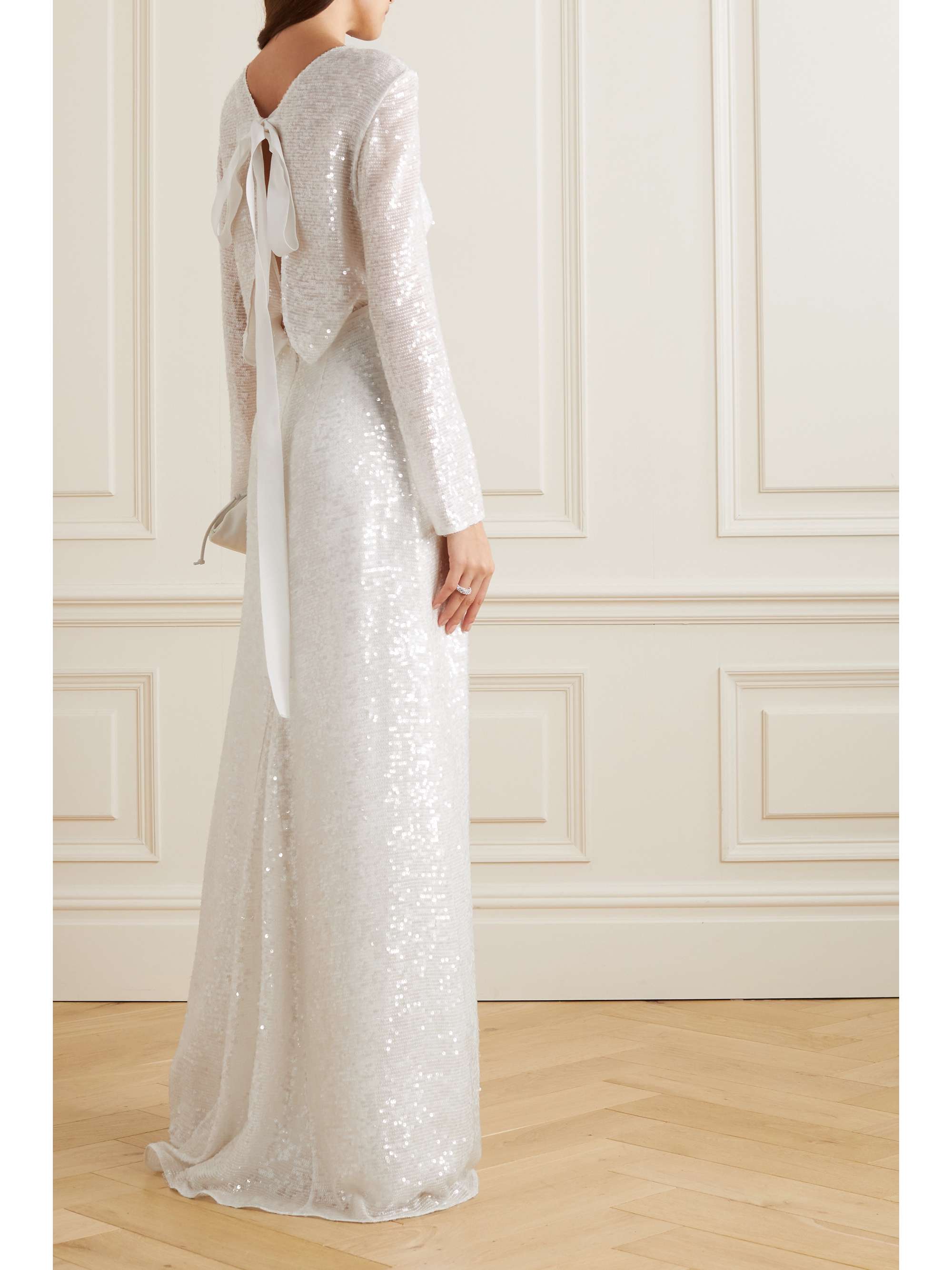 ERDEM 亮片雪纺绸礼服