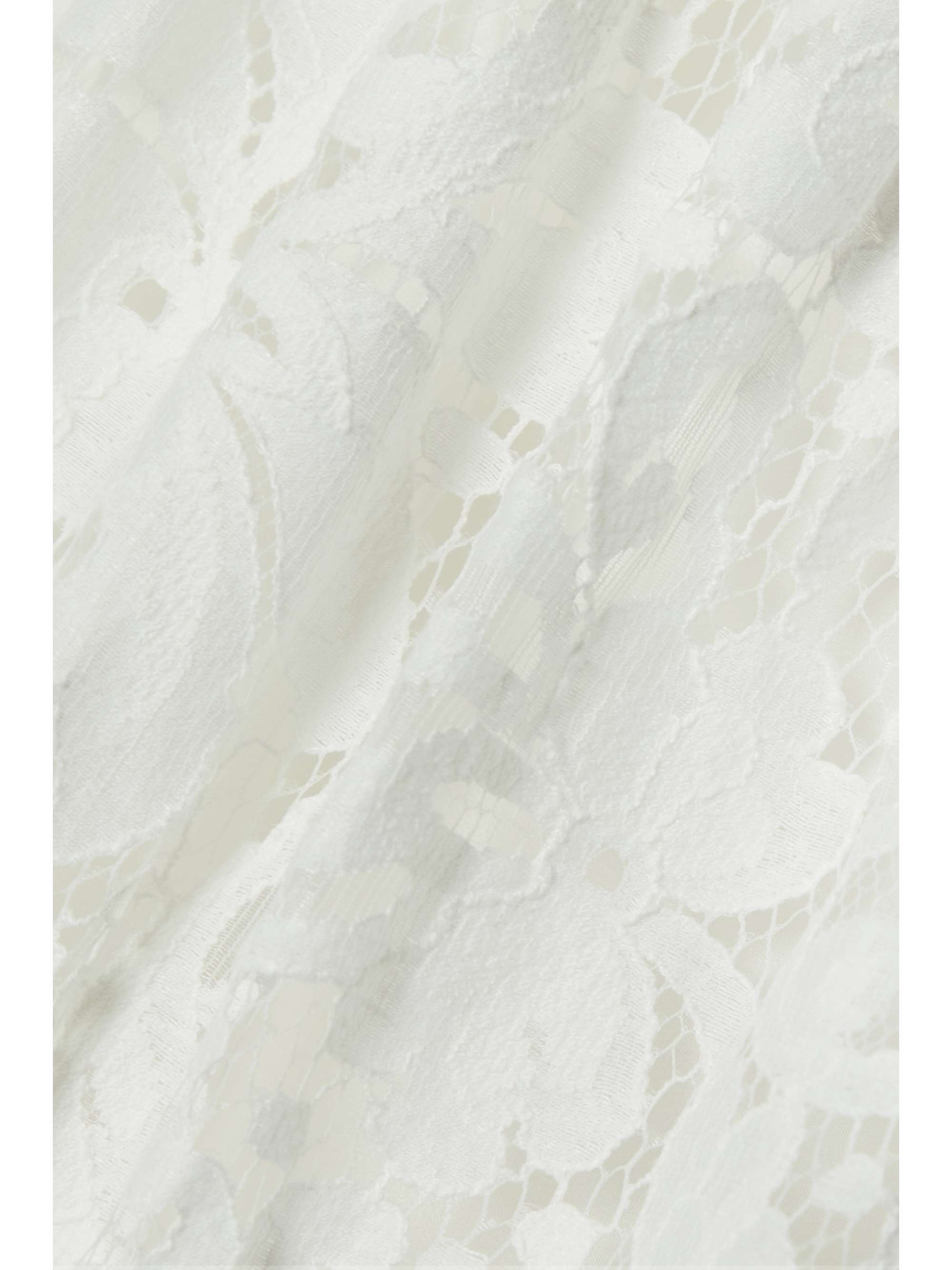 ERDEM Isla 系带细节层接式棉质混纺蕾丝礼服