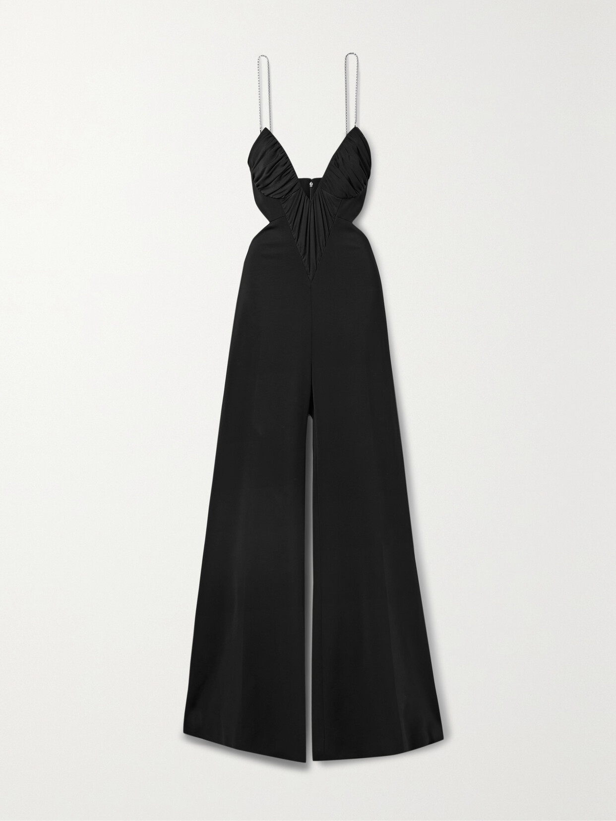 Et Ochs - Adam Cutout Ruched Stretch-crepe Jumpsuit - Black