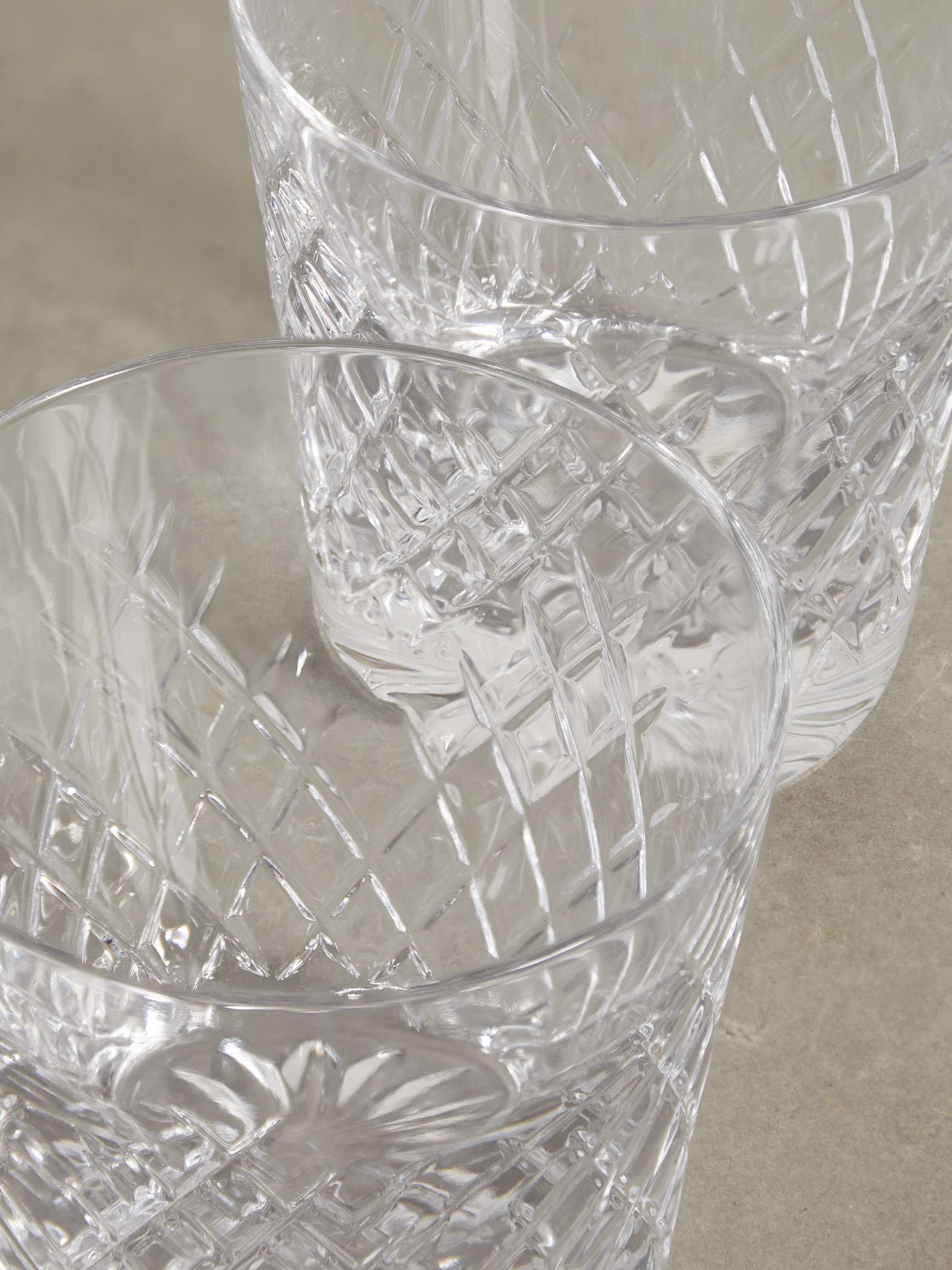 SOHO HOME Barwell set of four crystal rocks glasses
