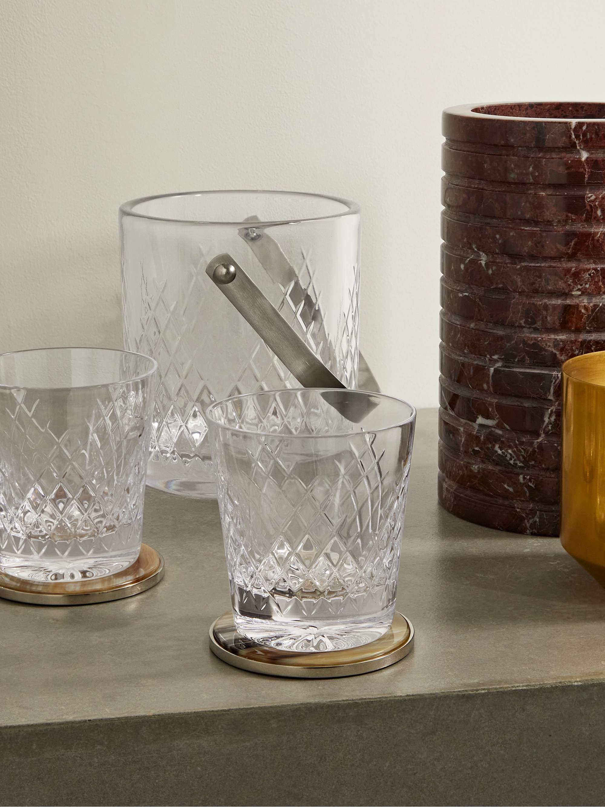 SOHO HOME Barwell set of four crystal rocks glasses