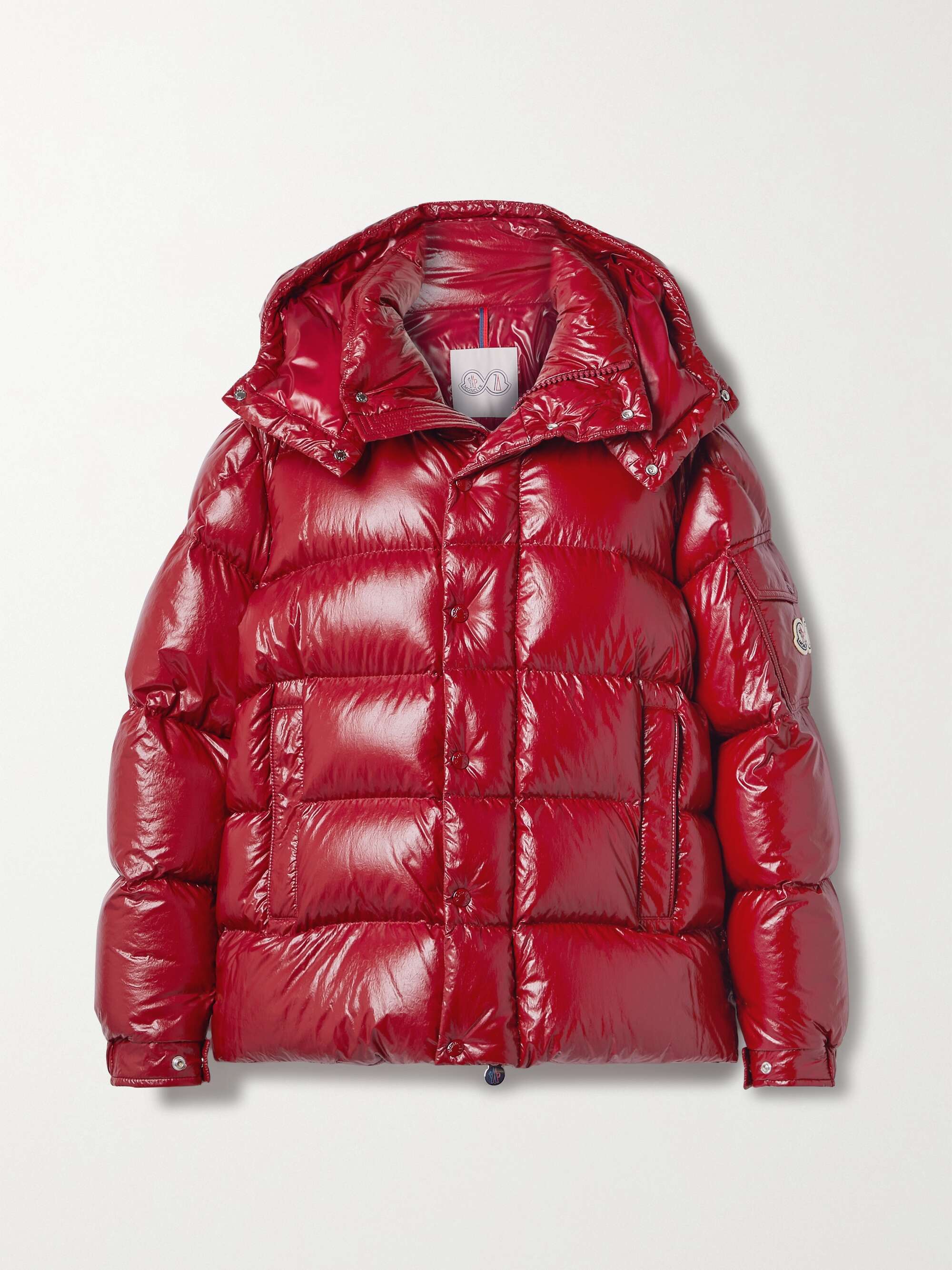 Black Hooded Quilted Glossed-shell Down Jacket HOLDEN NET-A-PORTER