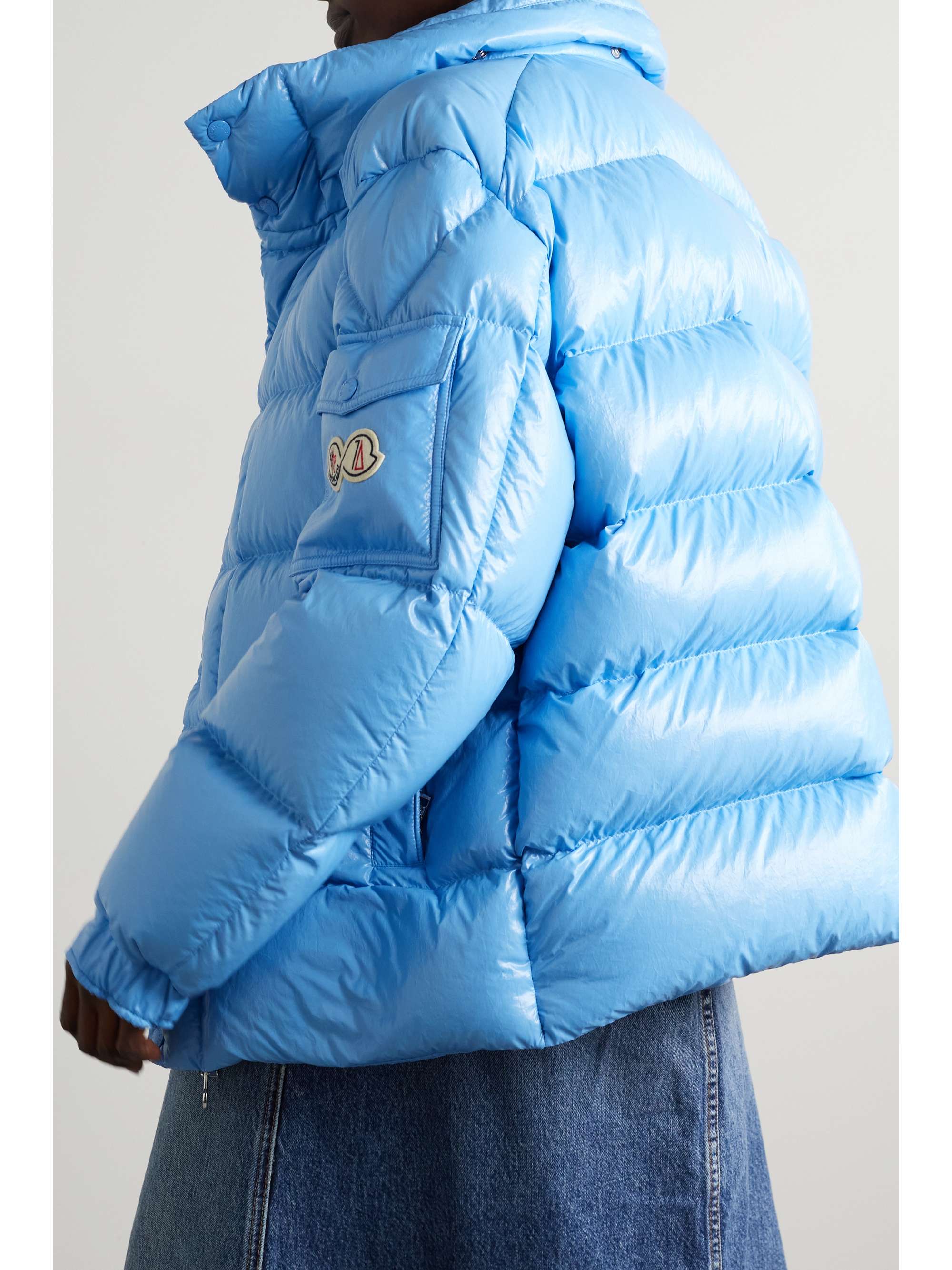 flanel Moncler Quilted Down Maya Jacket 