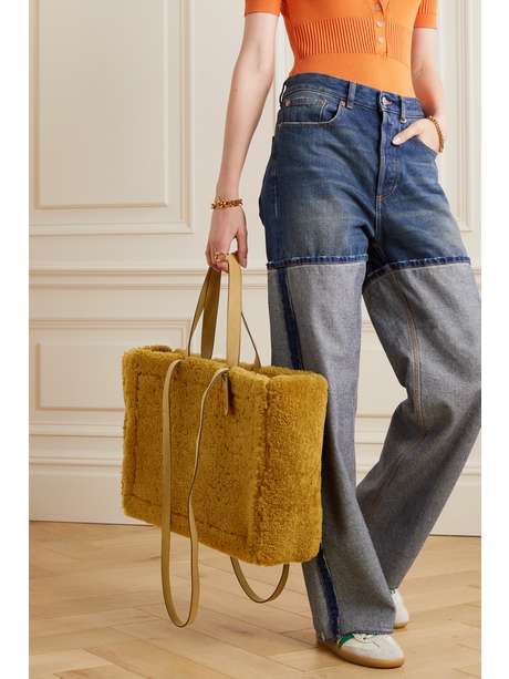 le cabas neve leather tote