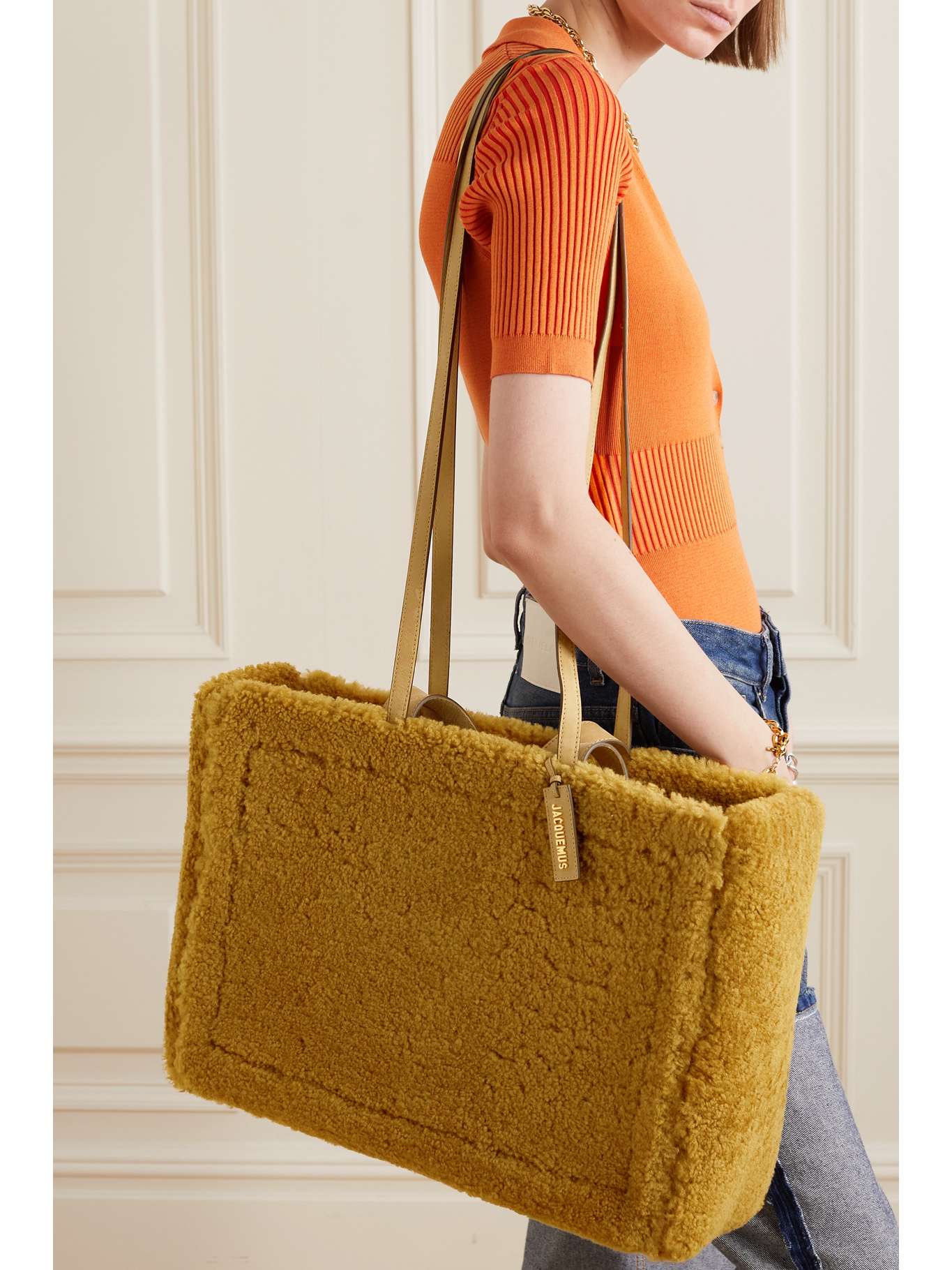 le cabas neve leather tote