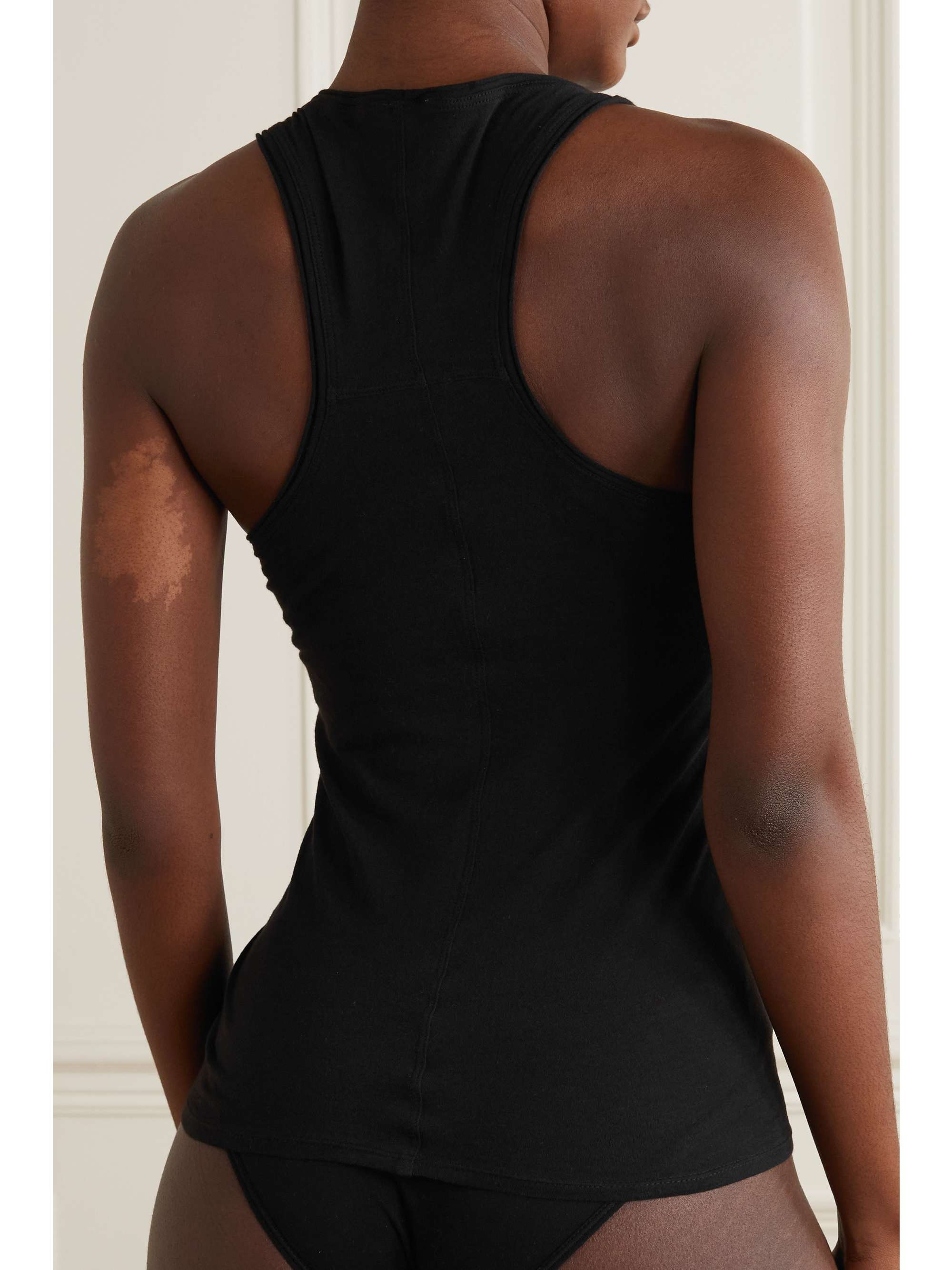 SKIN + NET SUSTAIN set of two organic Pima cotton-jersey tanks