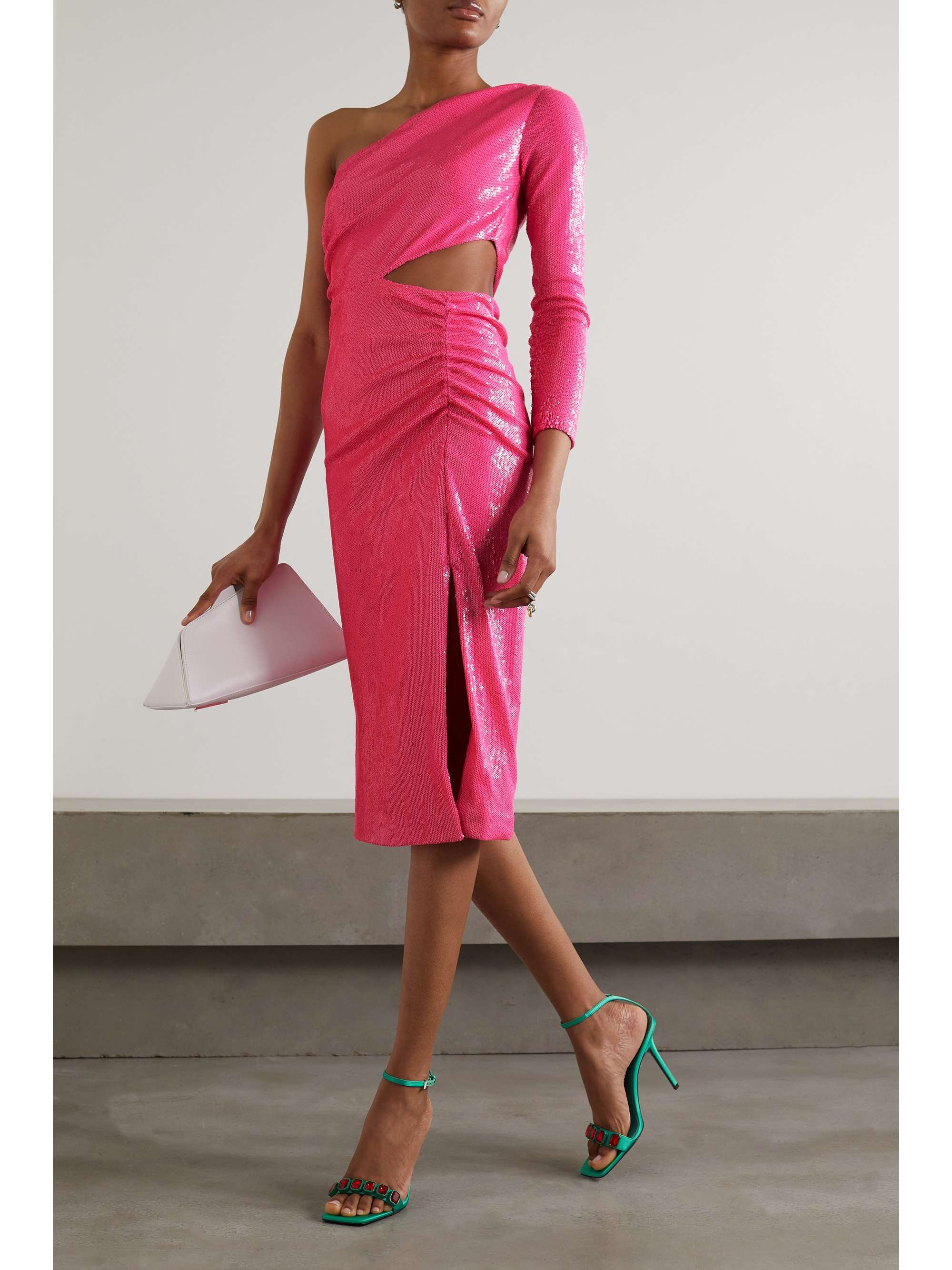 One shoulder jersey best sale dress