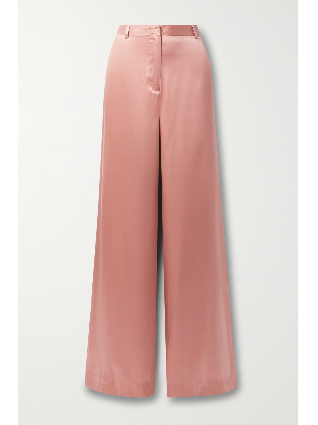 L'Agence - Gavin Silk-satin Wide-leg Pants - Pink