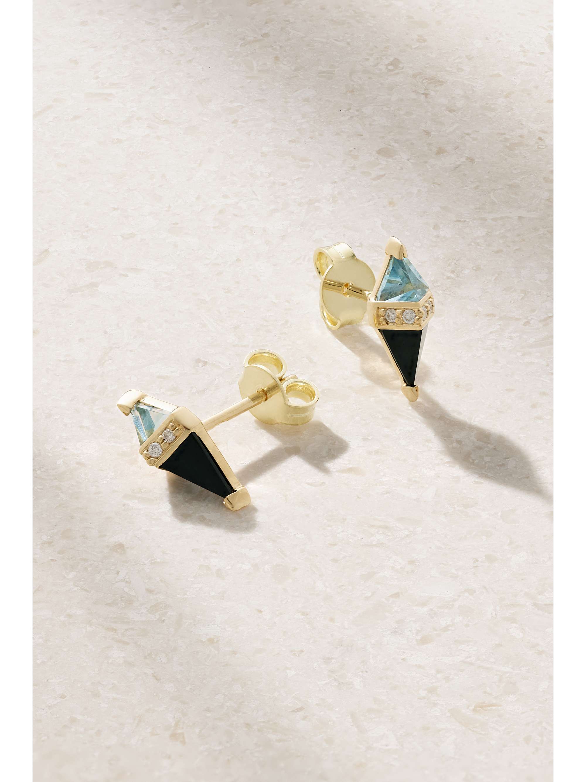 SORELLINA Pietra 18-karat gold multi-stone earrings