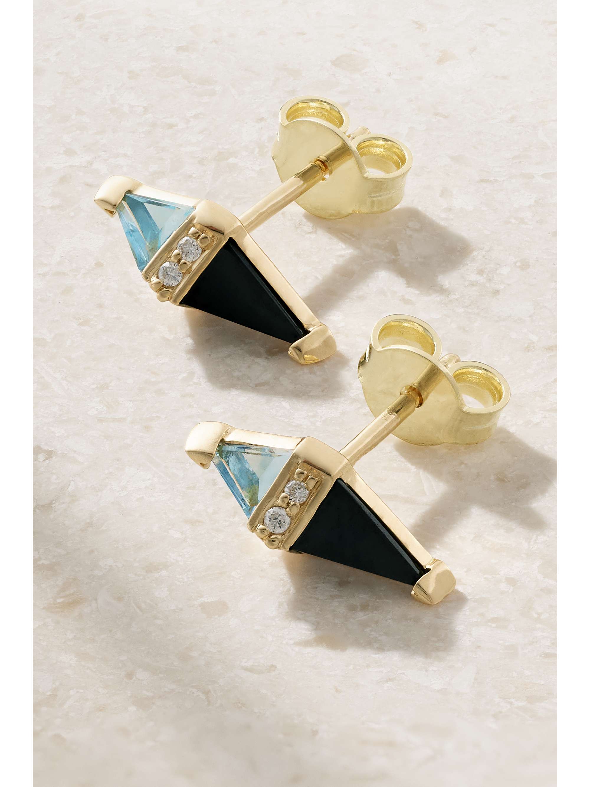 SORELLINA Pietra 18-karat gold multi-stone earrings