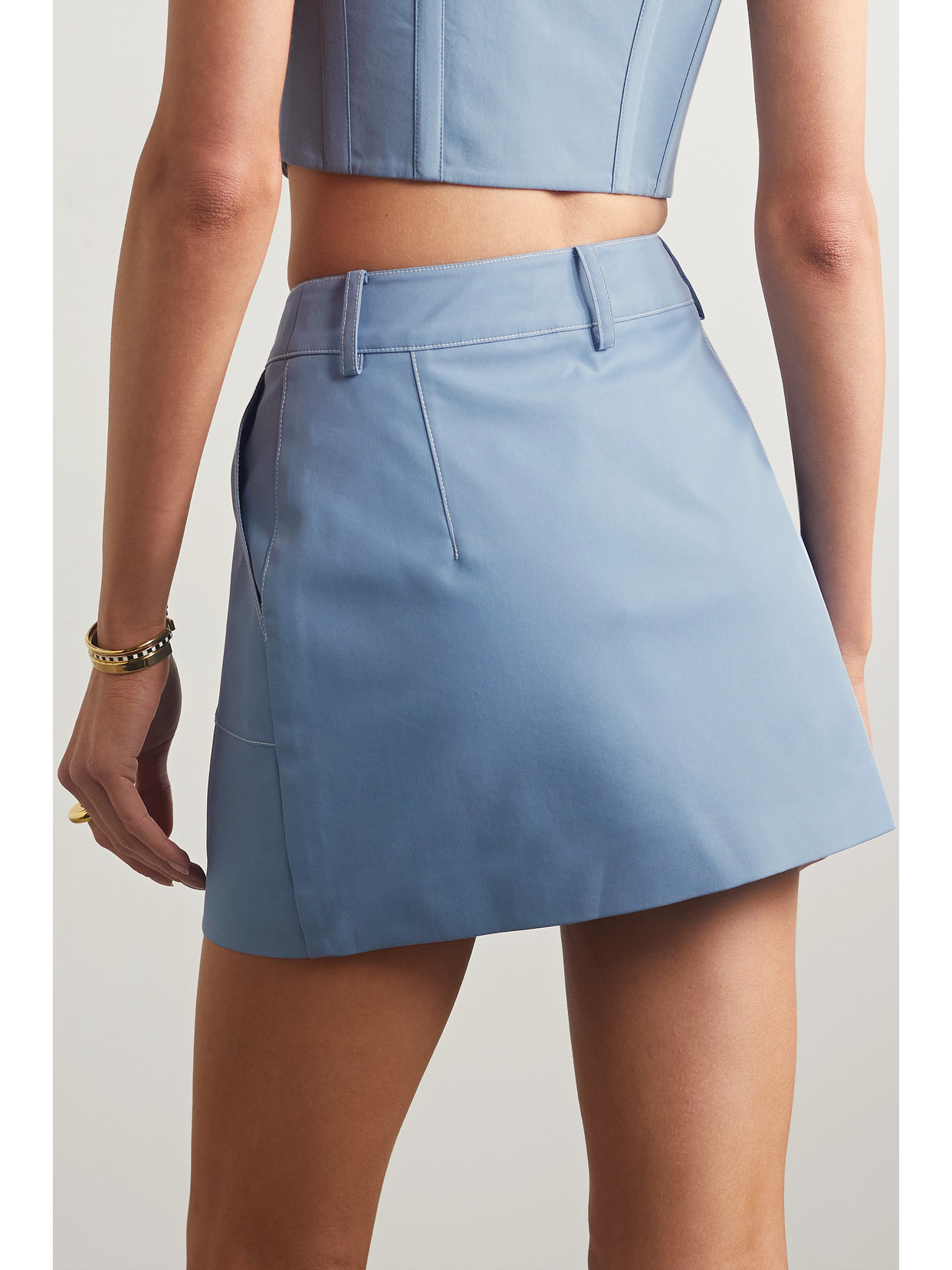 Shana Cotton-Blend Twill Mini