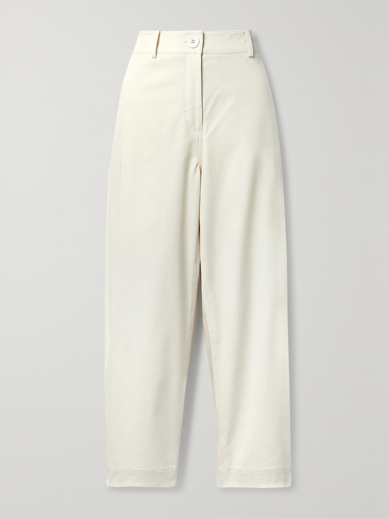 ANNA QUAN - Ronnie Cotton-blend Twill Wide-leg Pants - Off-white