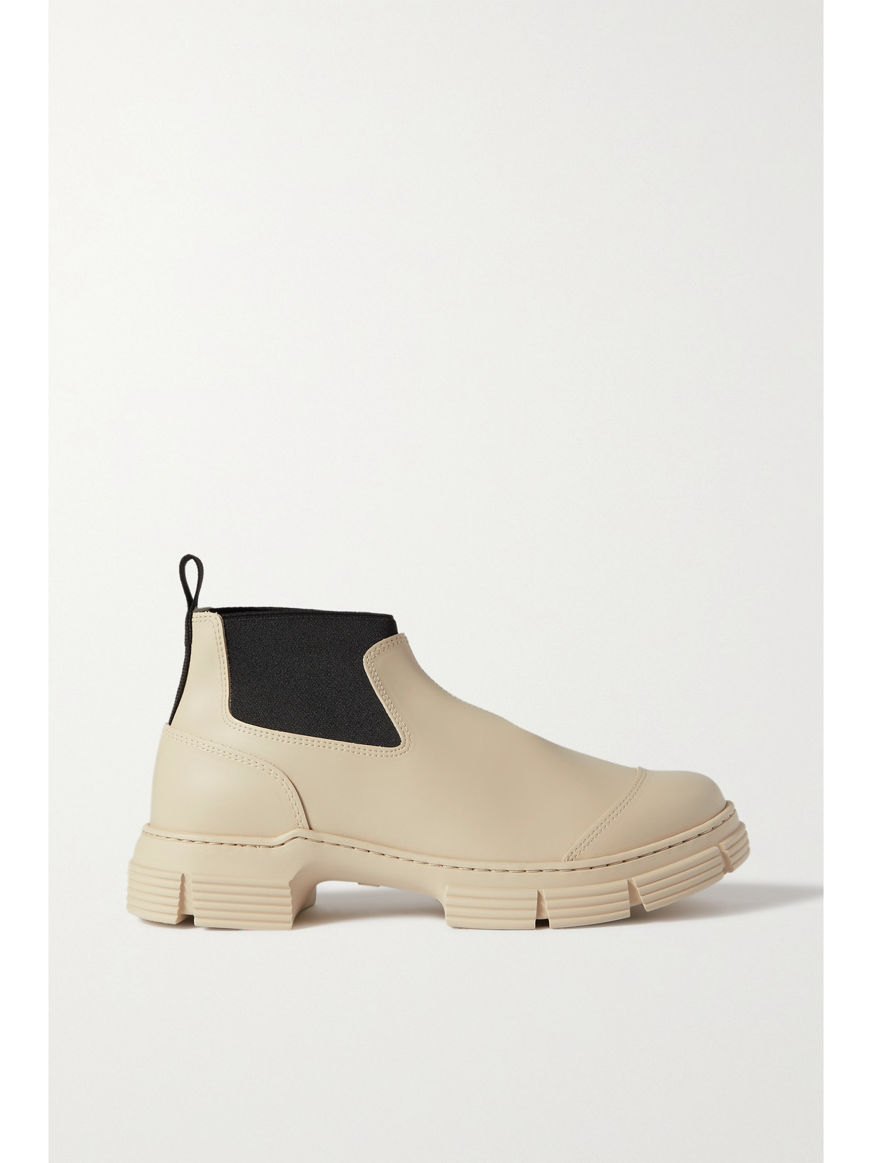 GANNI - Recycled-rubber Ankle Boots - Off-white