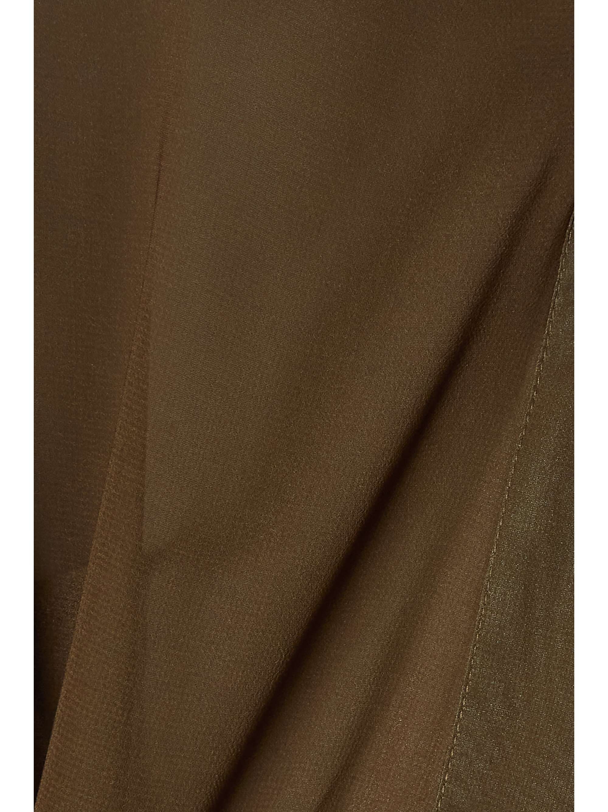 IOANNES Recycled-mesh wrap shirt