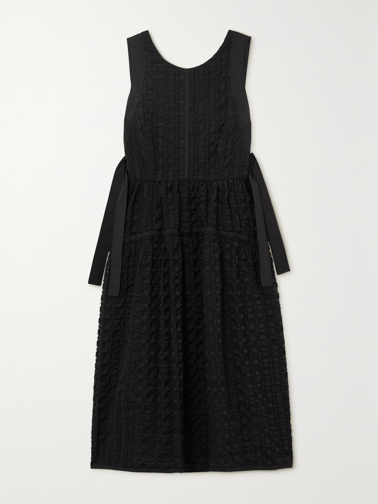 3.1 Phillip Lim - Seersucker Midi Dress - Black