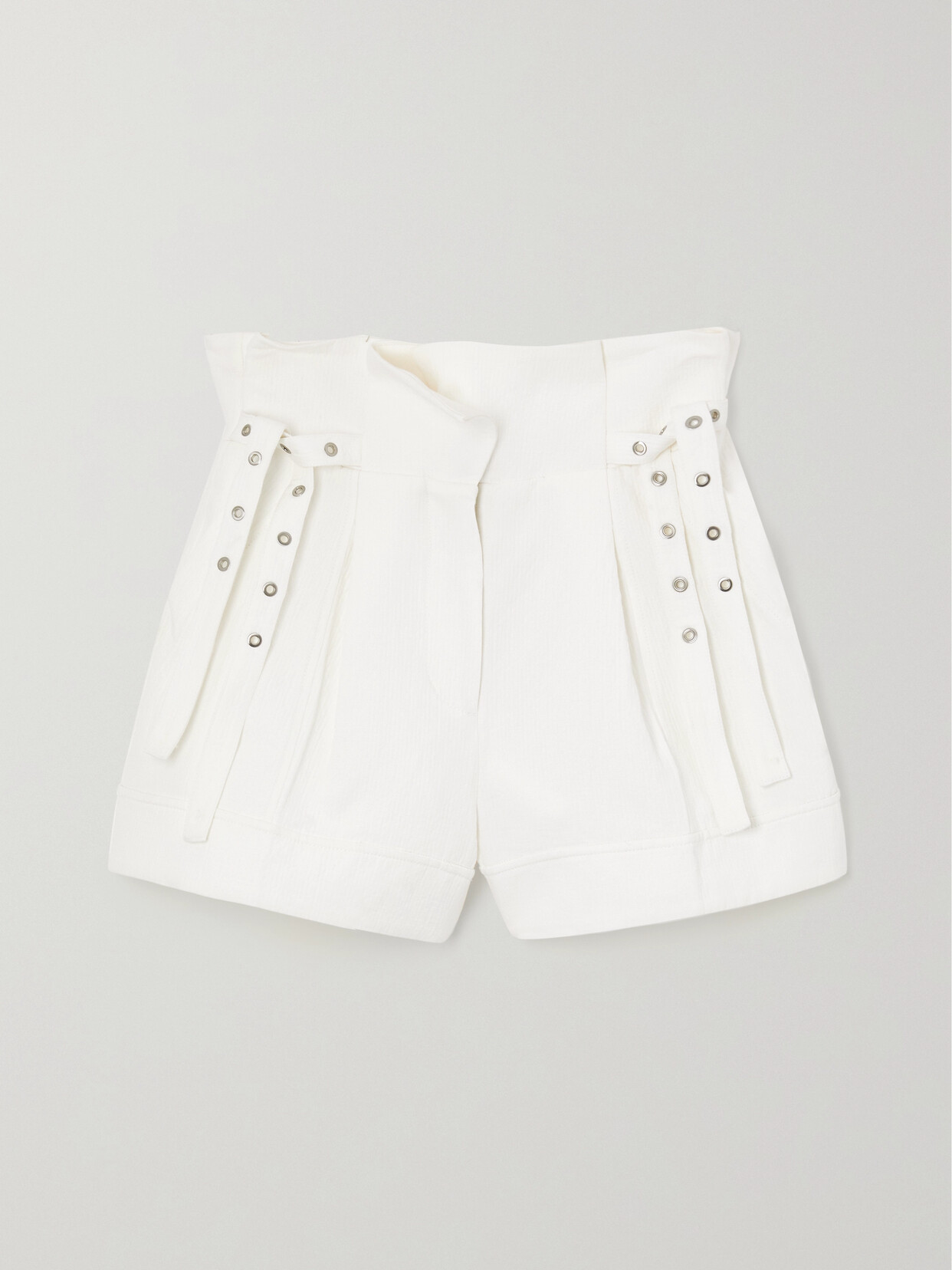 3.1 PHILLIP LIM / フィリップ リム EYELET-DETAILED COTTON AND LINEN-BLEND SHORTS