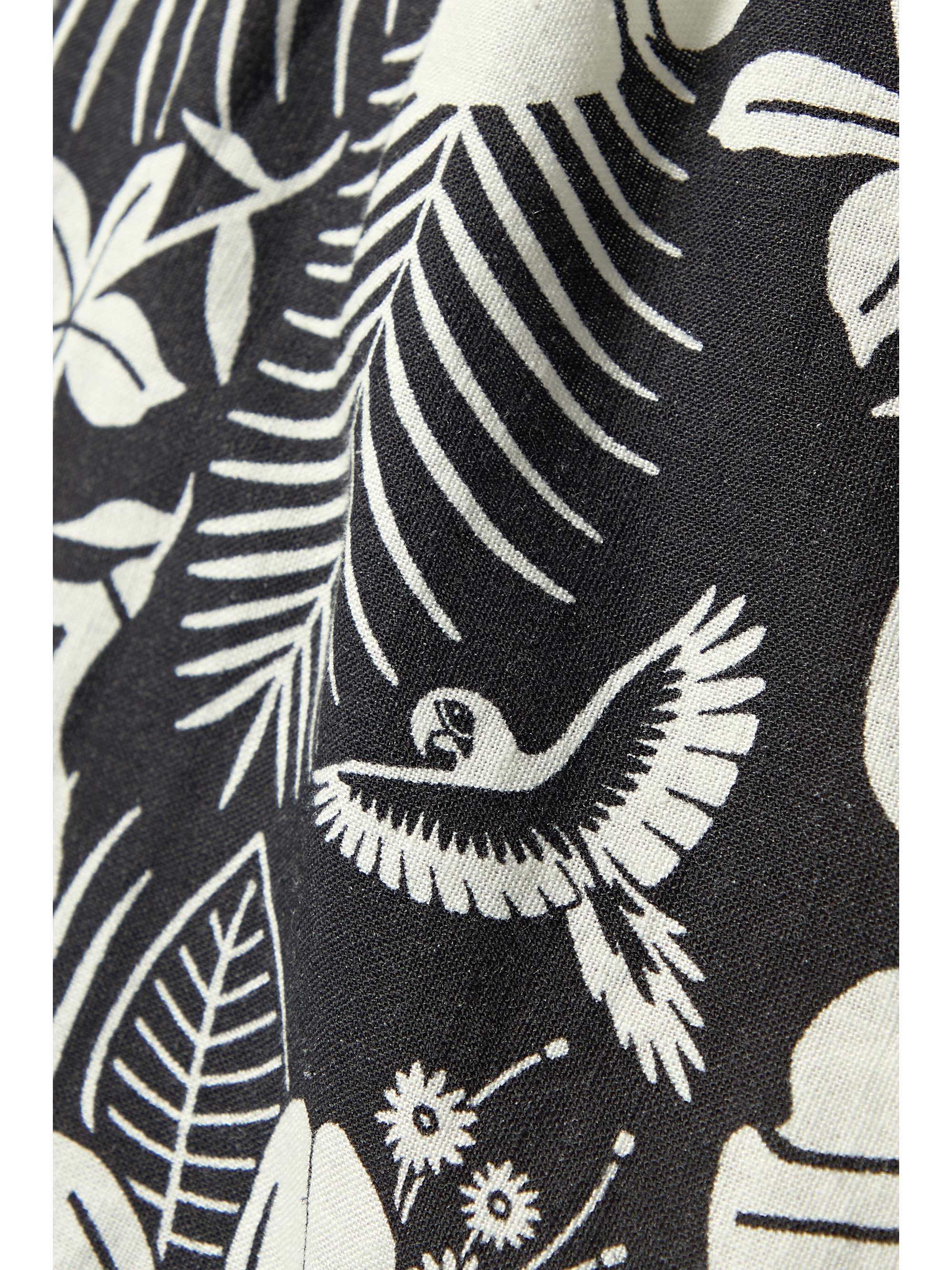 FARM RIO Printed linen-blend shorts